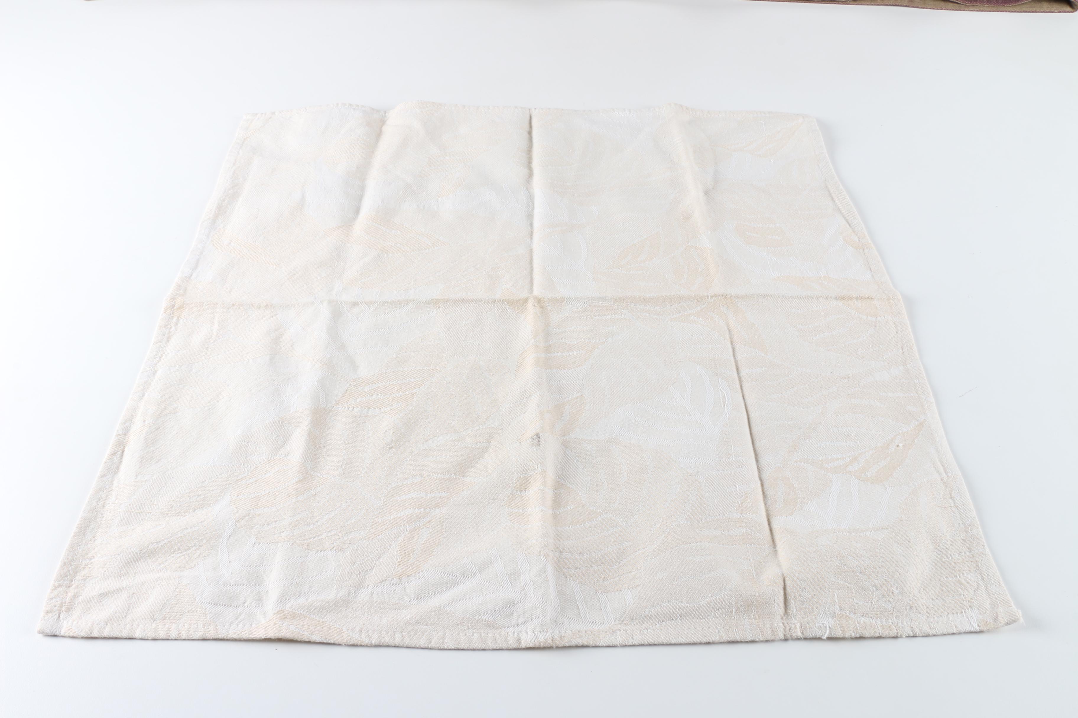 Crate & Barrel Cloth Napkins and Table Runner