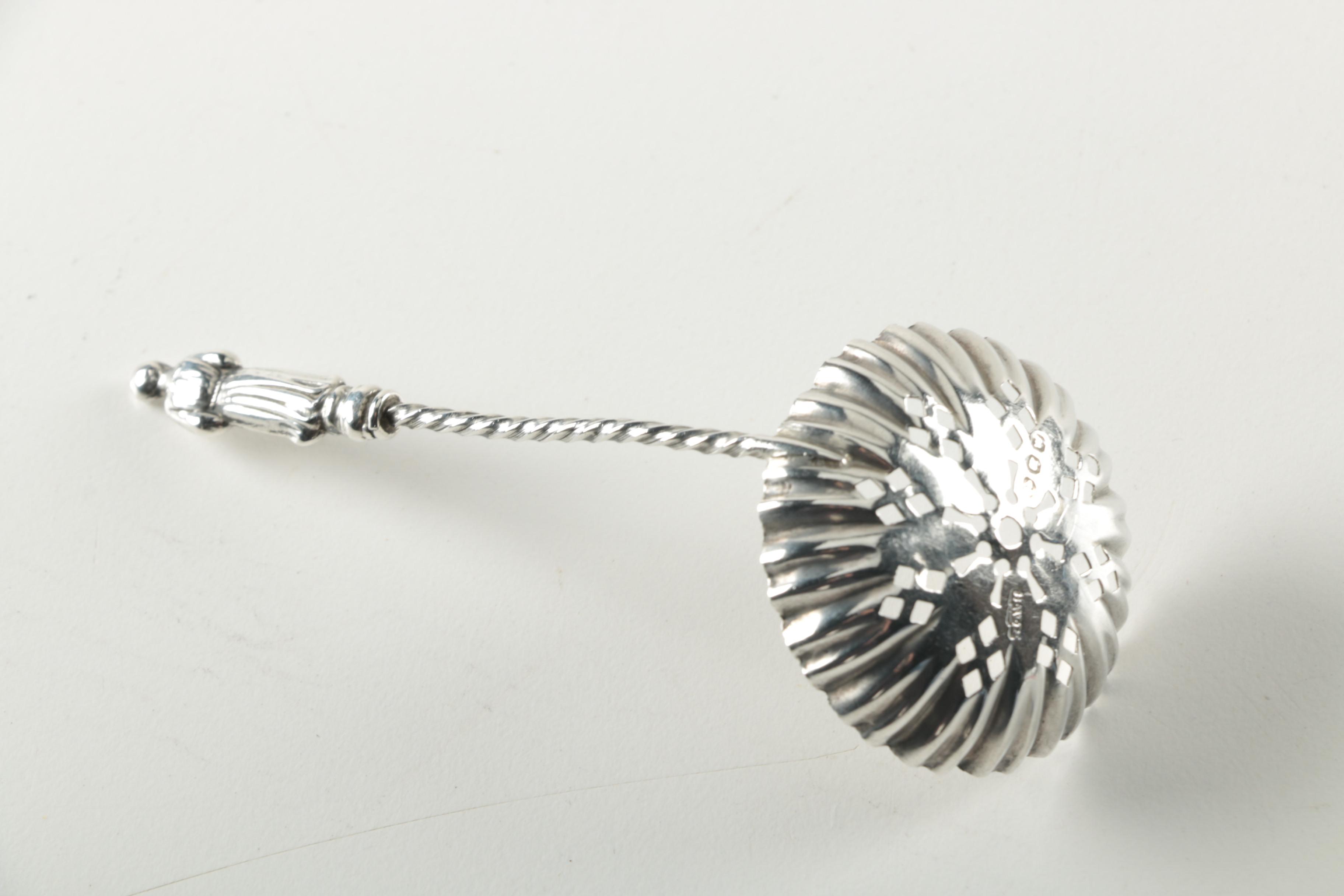 1896 Birmingham Henry Williamson Ltd. Sterling Silver Sugar Sifter Spoon