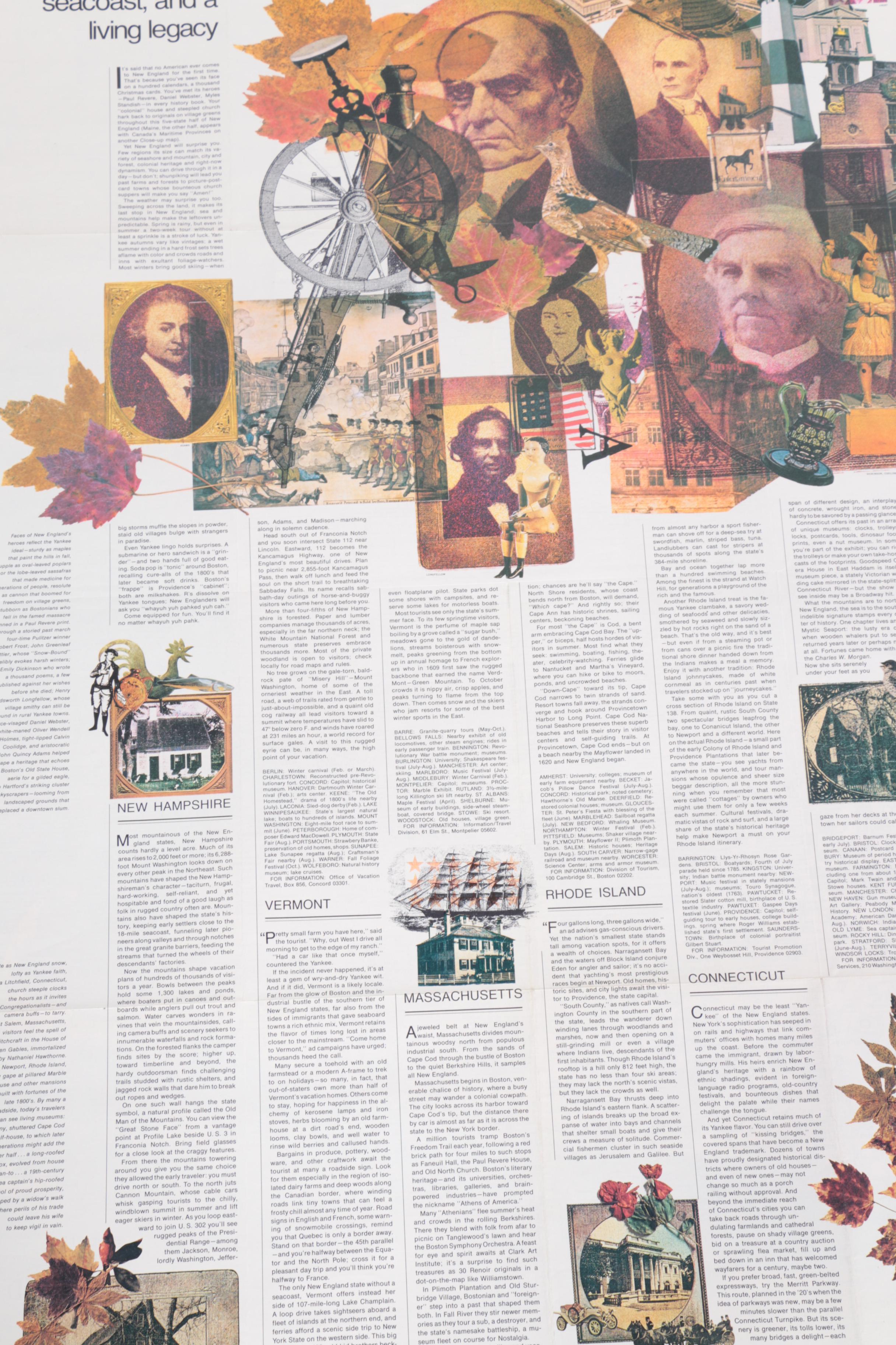 Assortment of Eight National Geographic Print Maps