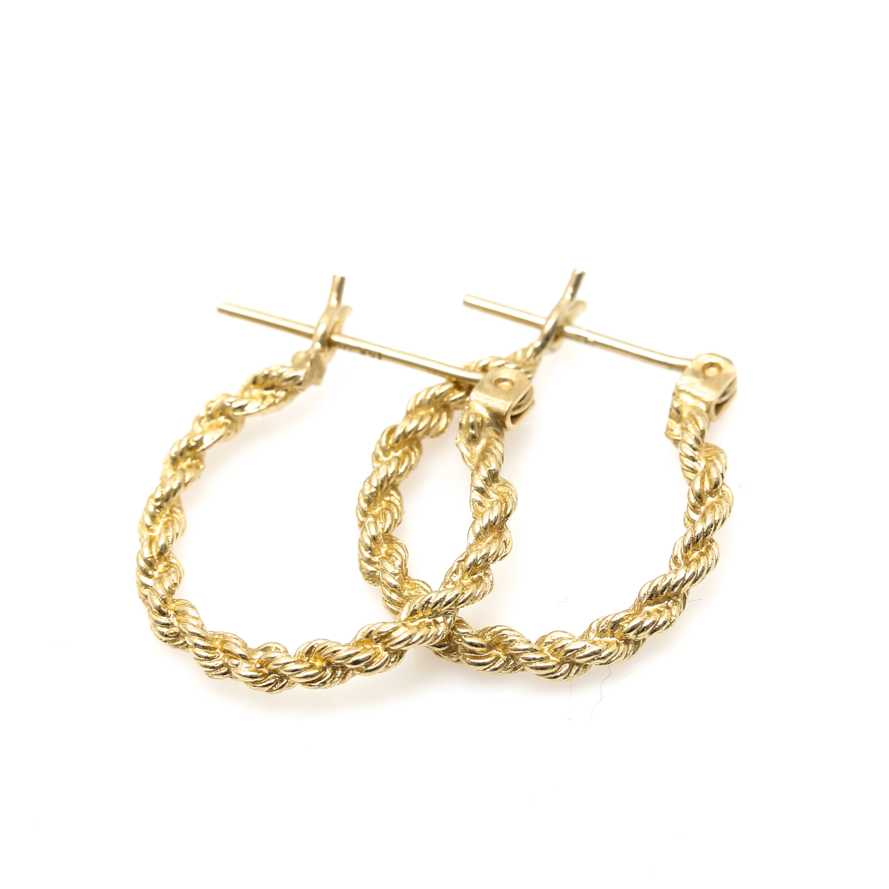 14K Yellow Gold Hoop Earrings