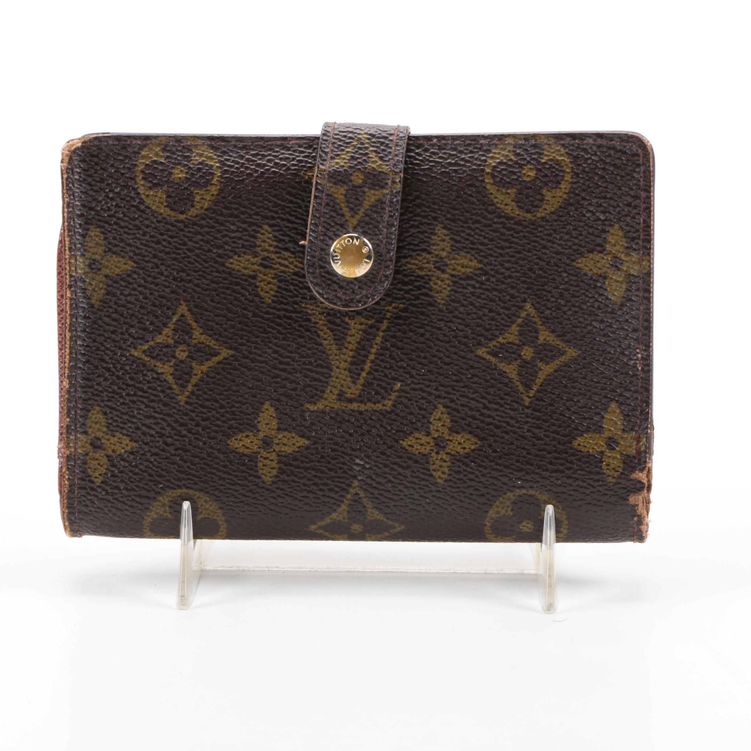 Louis Vuitton Monogram Kiss Lock Bifold Wallet