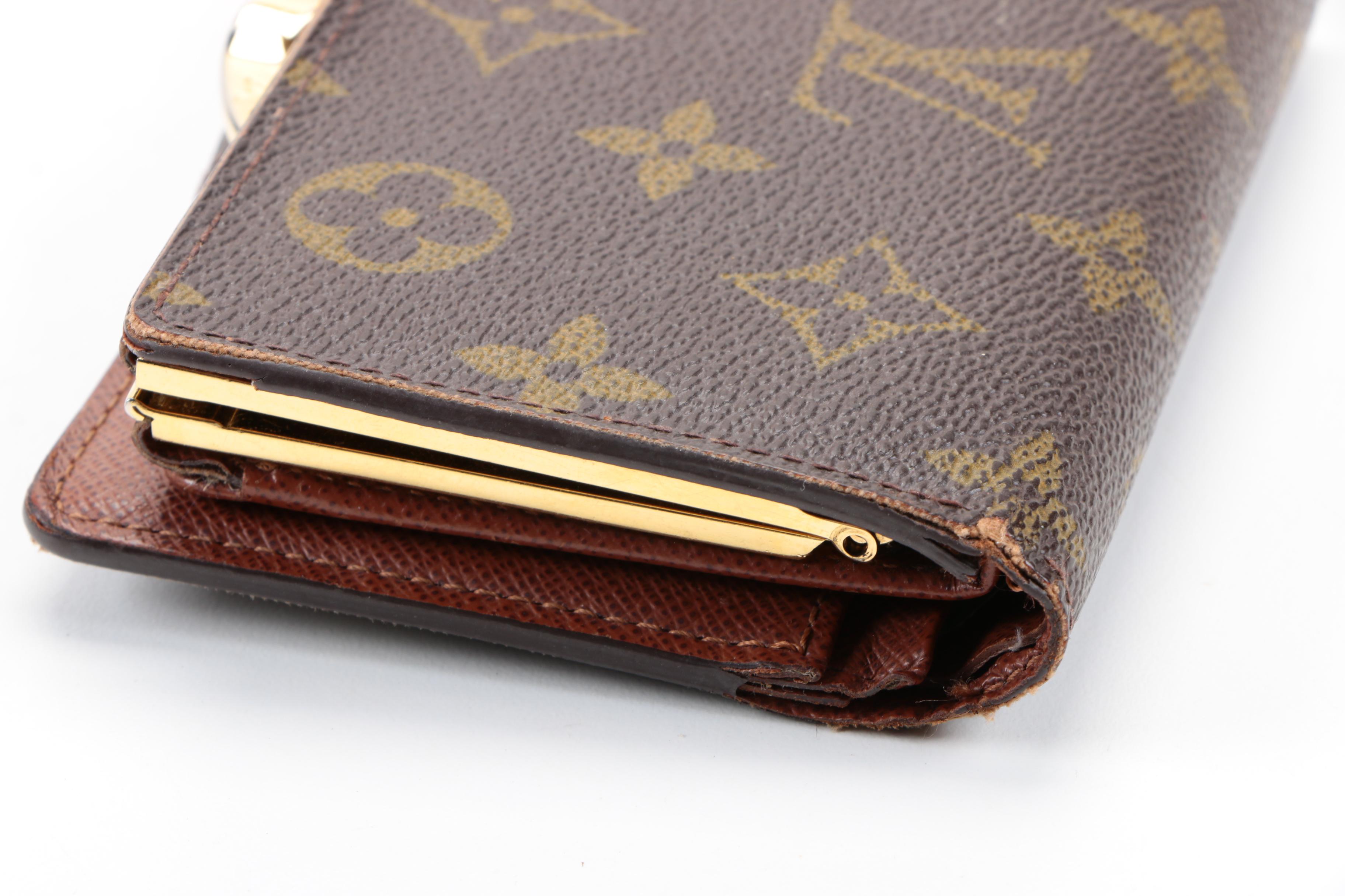 Louis Vuitton Monogram Kiss Lock Bifold Wallet
