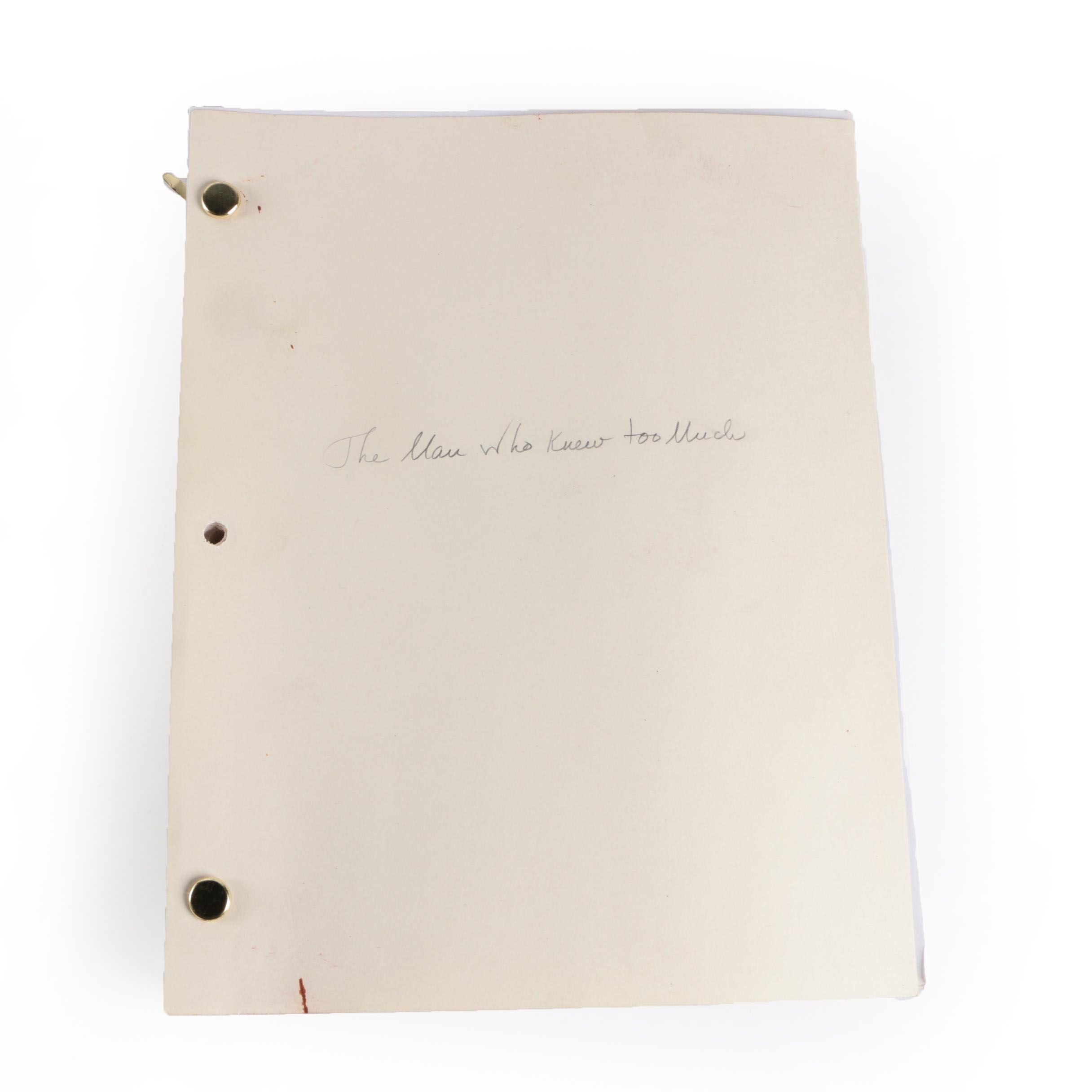 1955 "The Man Who Knew Too Much" Screenplay Final Draft