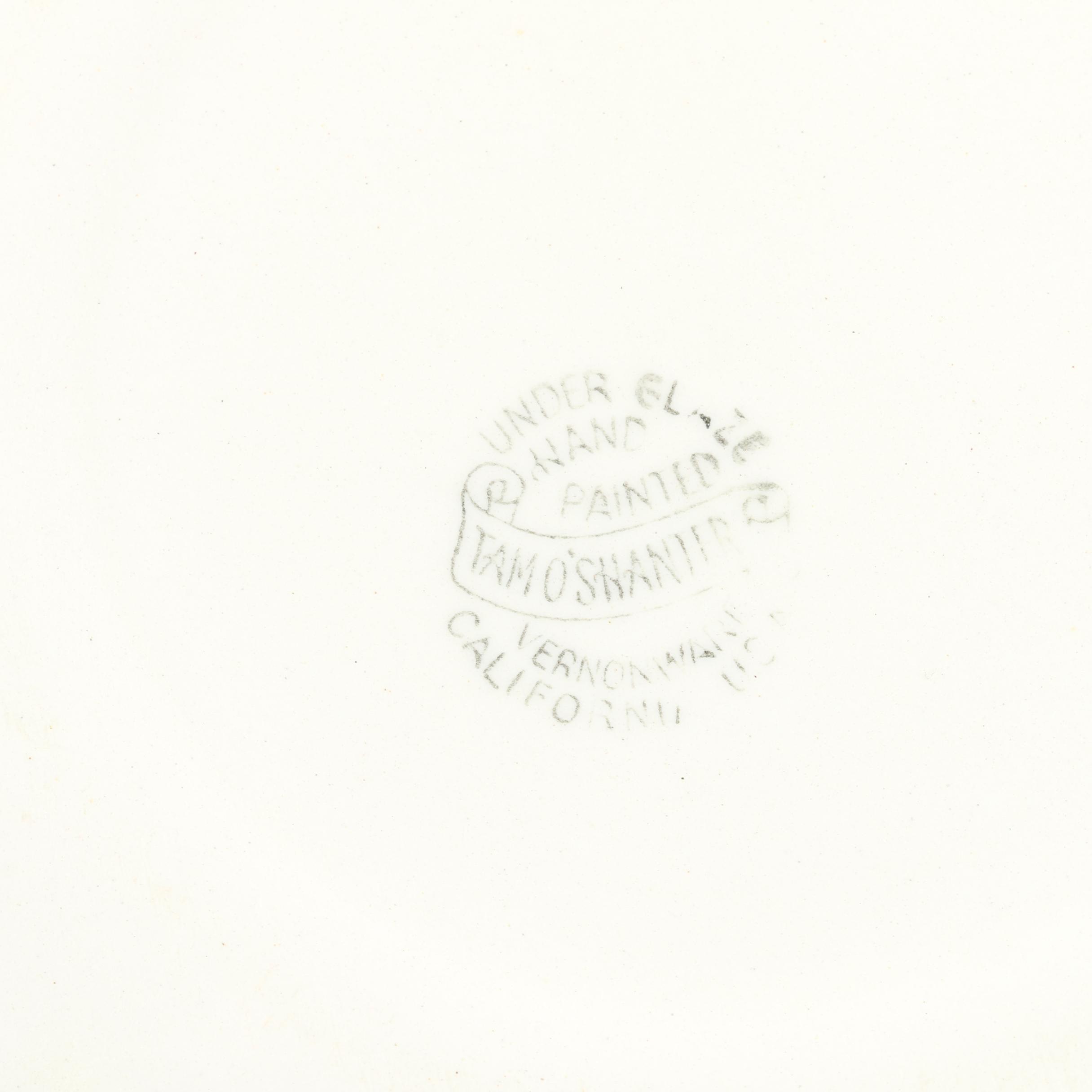 California Pottery Vernonware Tableware