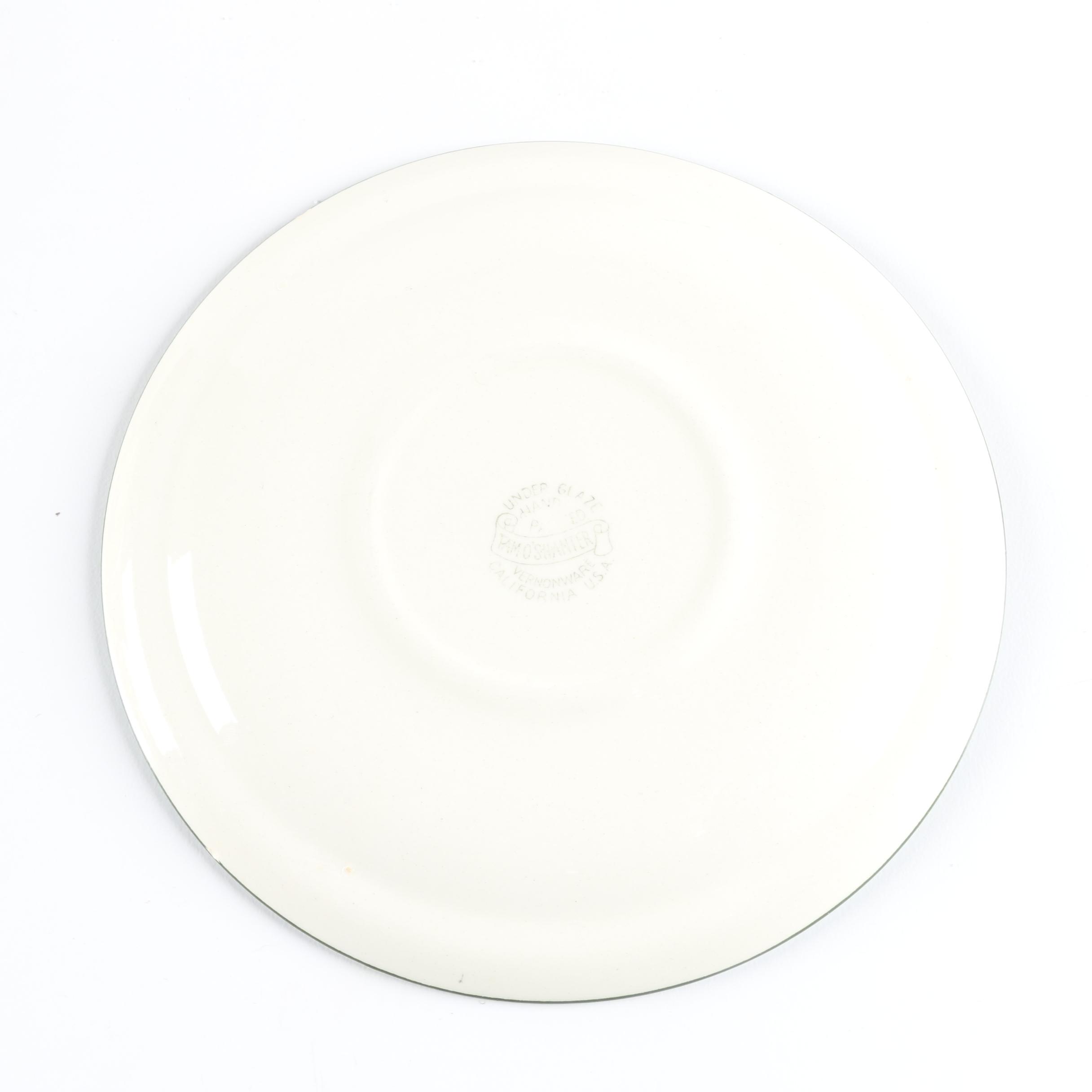 California Pottery Vernonware Tableware