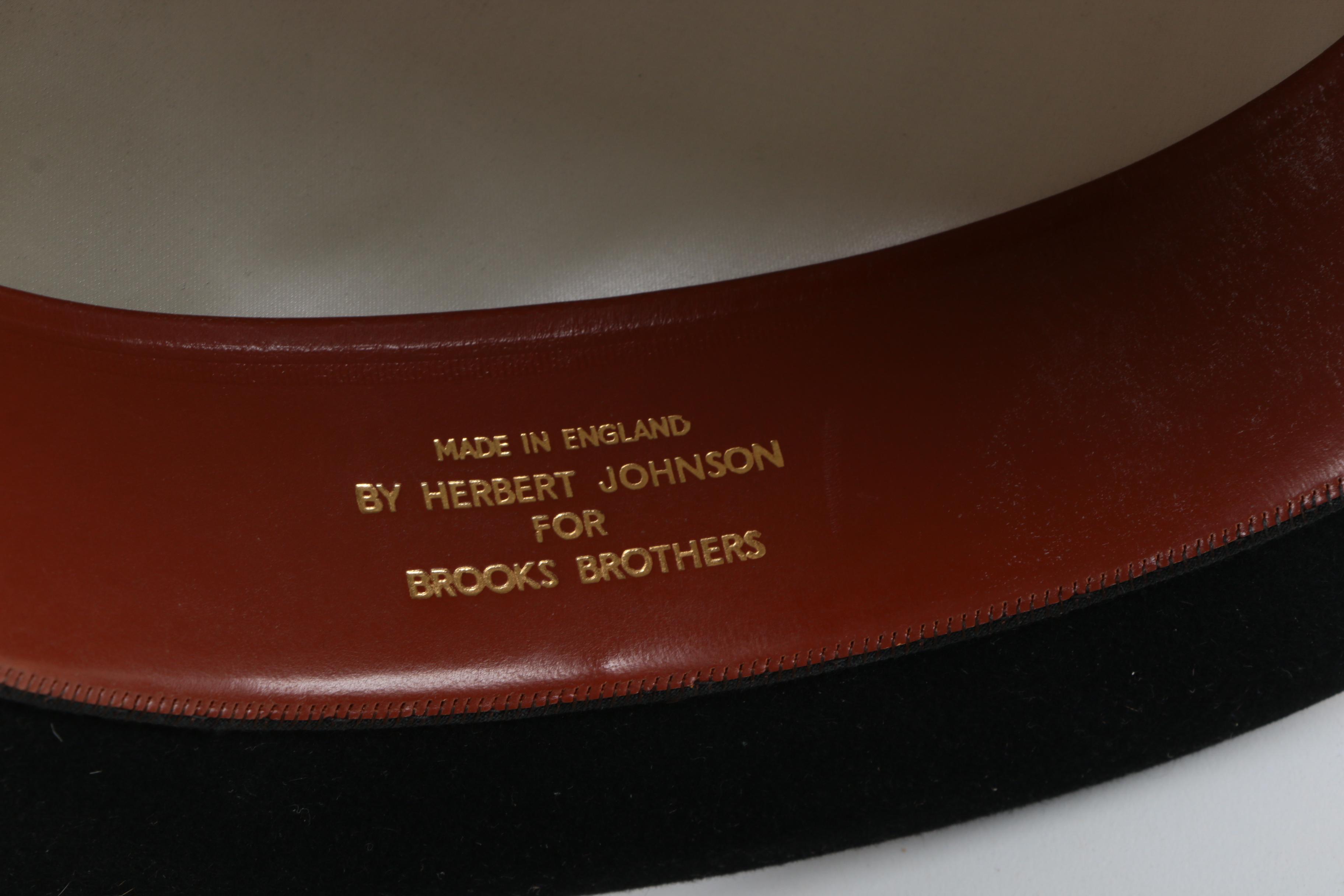 Men's Vintage Brooks Brothers Bowler Hat and Leather Gloves