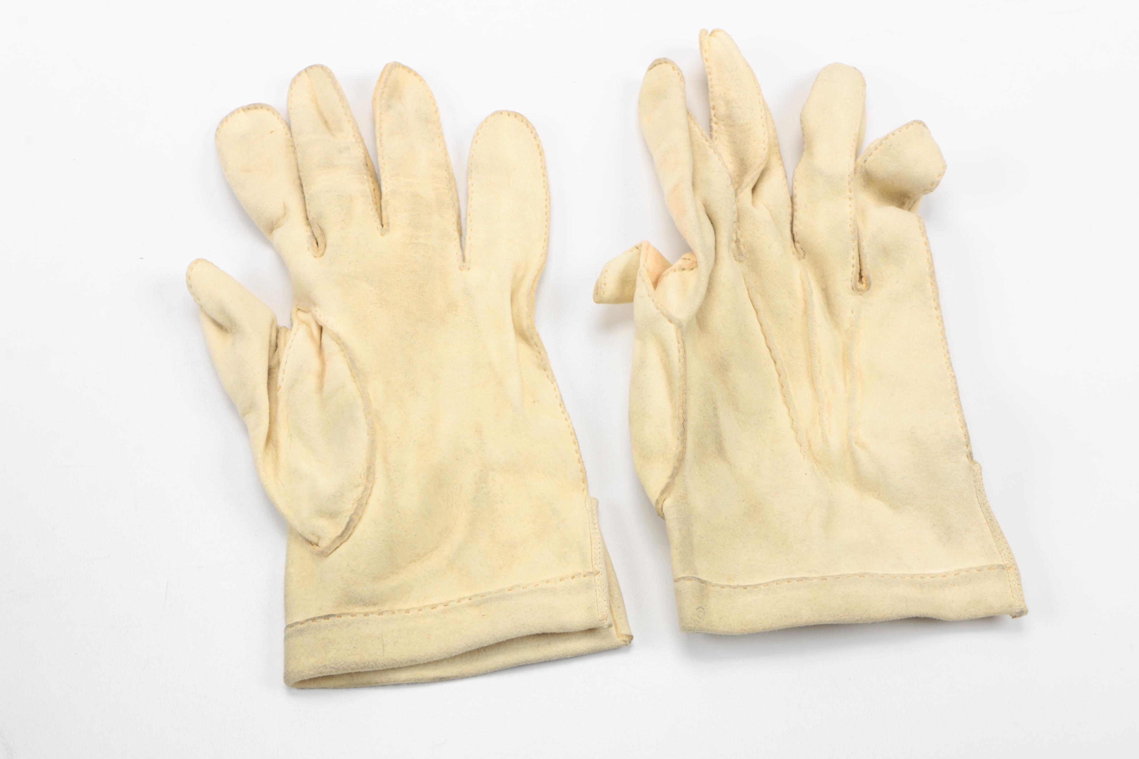 Men's Vintage Brooks Brothers Bowler Hat and Leather Gloves