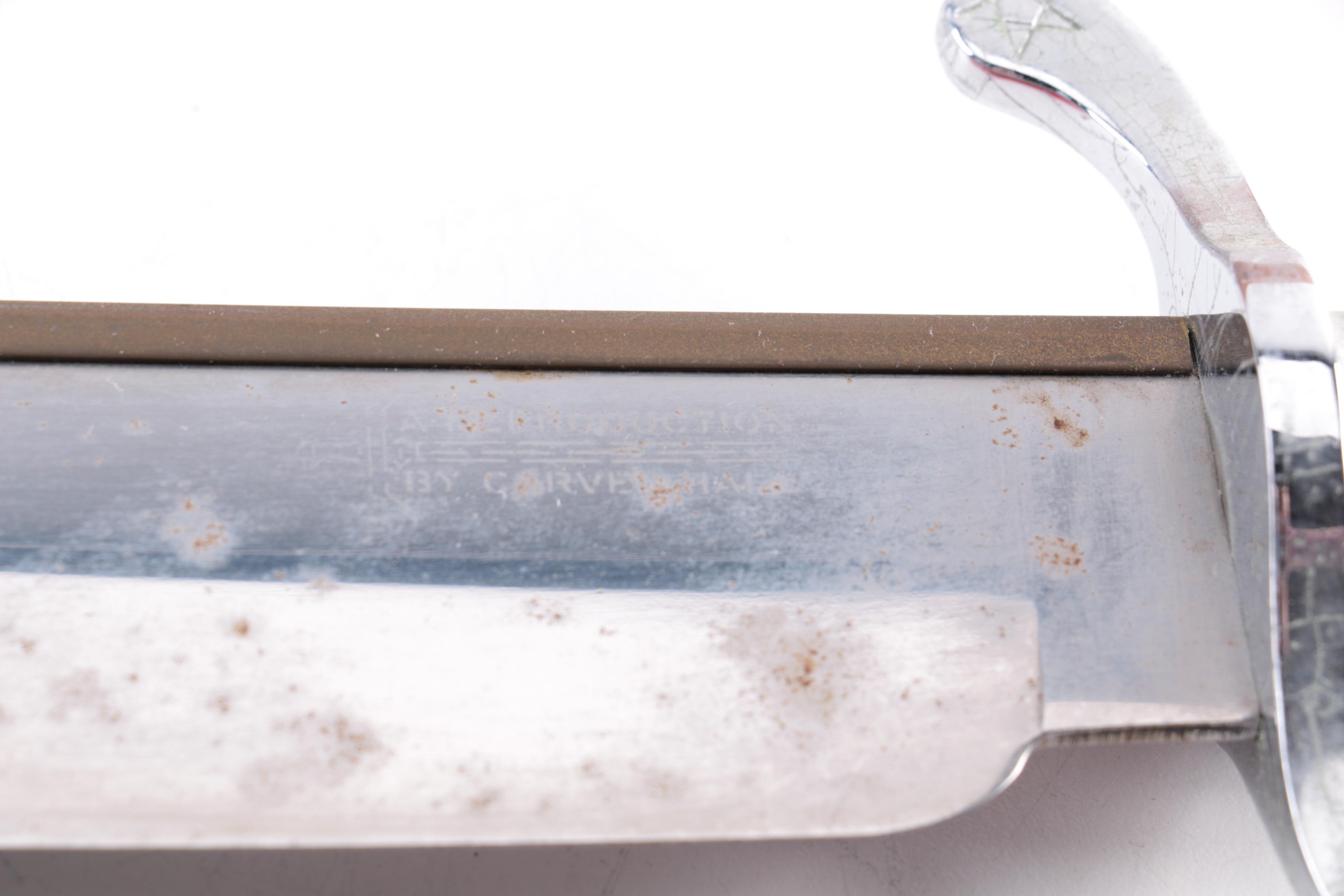 Carvel Hall Reproduction Bowie Knife and Plaque