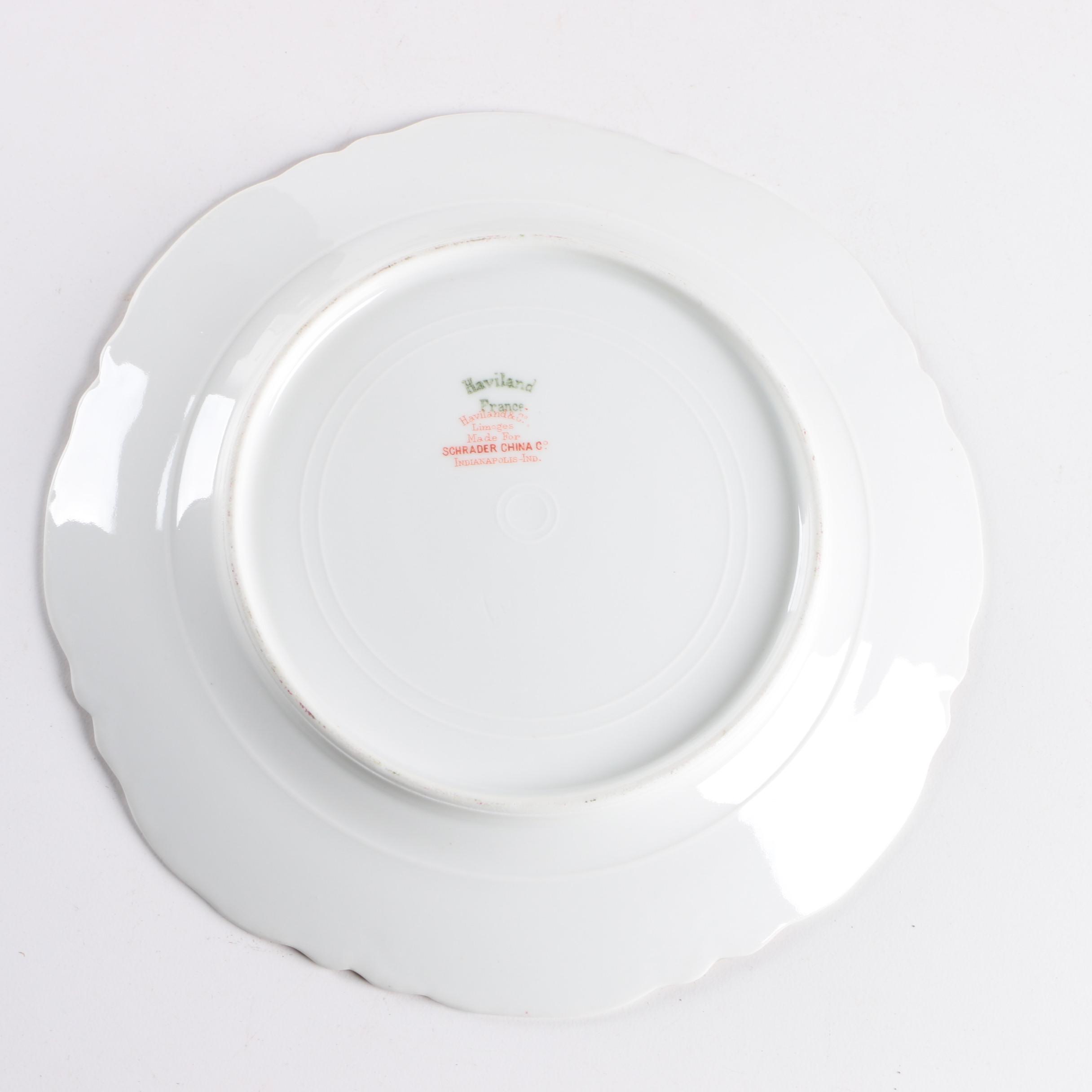 Assorted Porcelain Plates Including Haviland