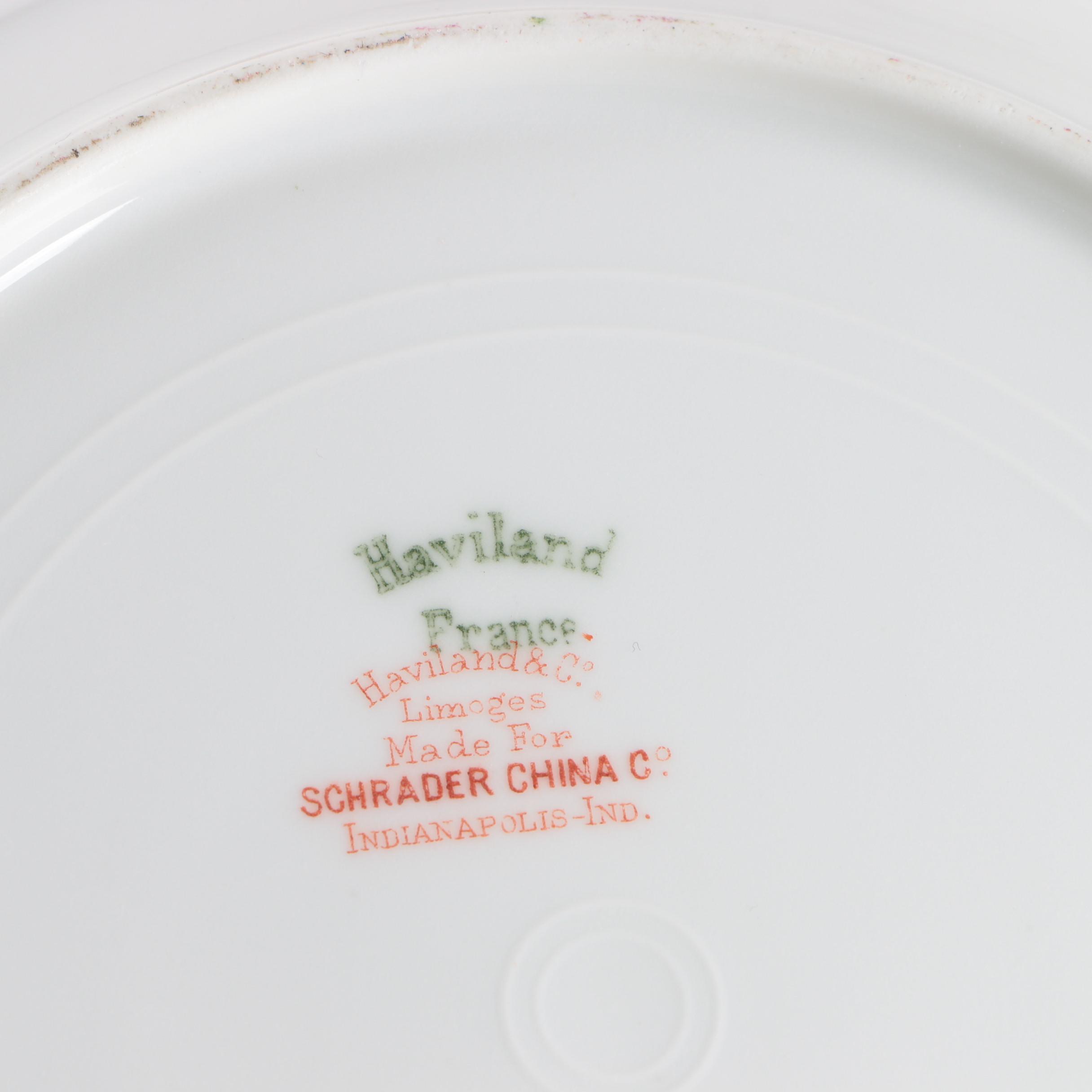 Assorted Porcelain Plates Including Haviland