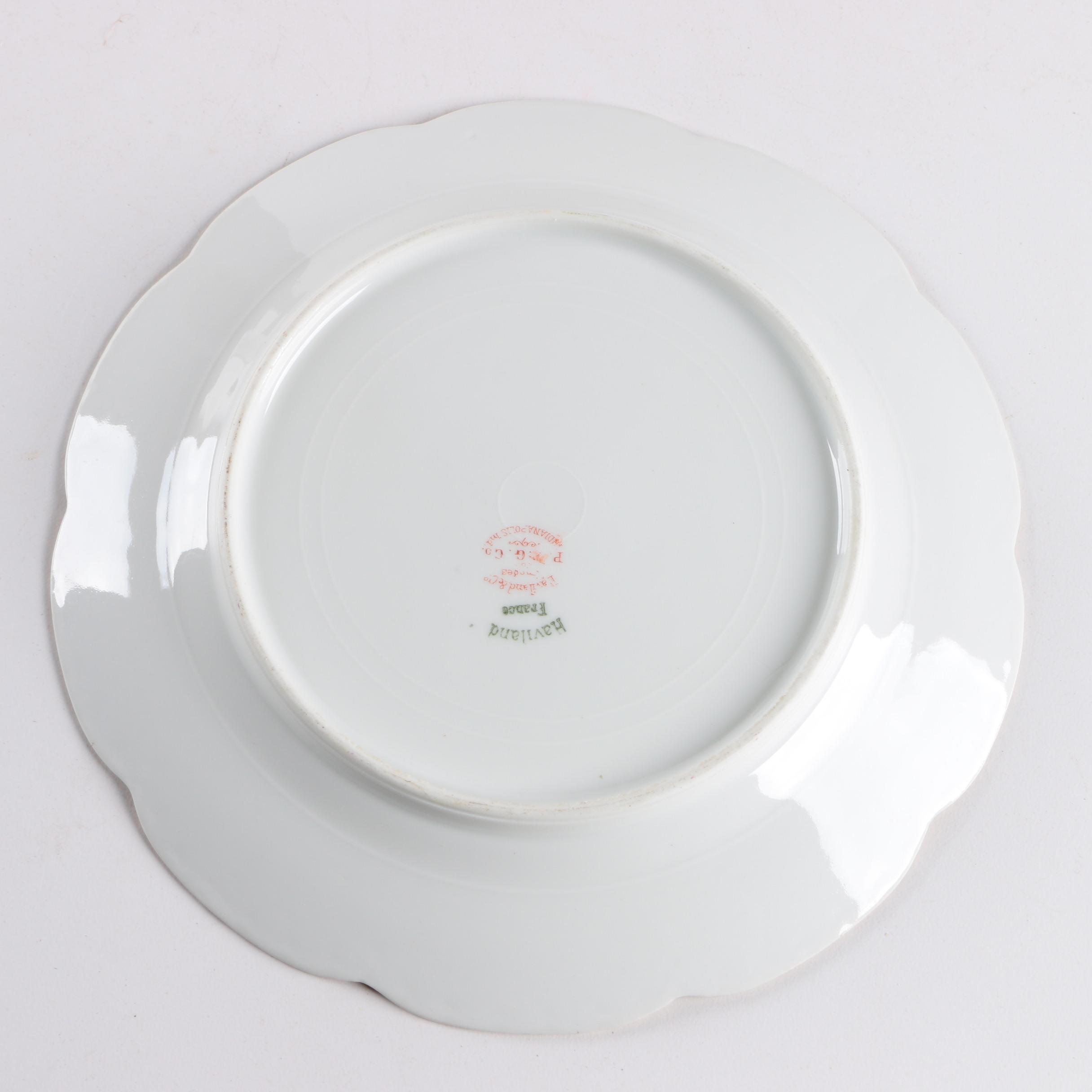 Assorted Porcelain Plates Including Haviland