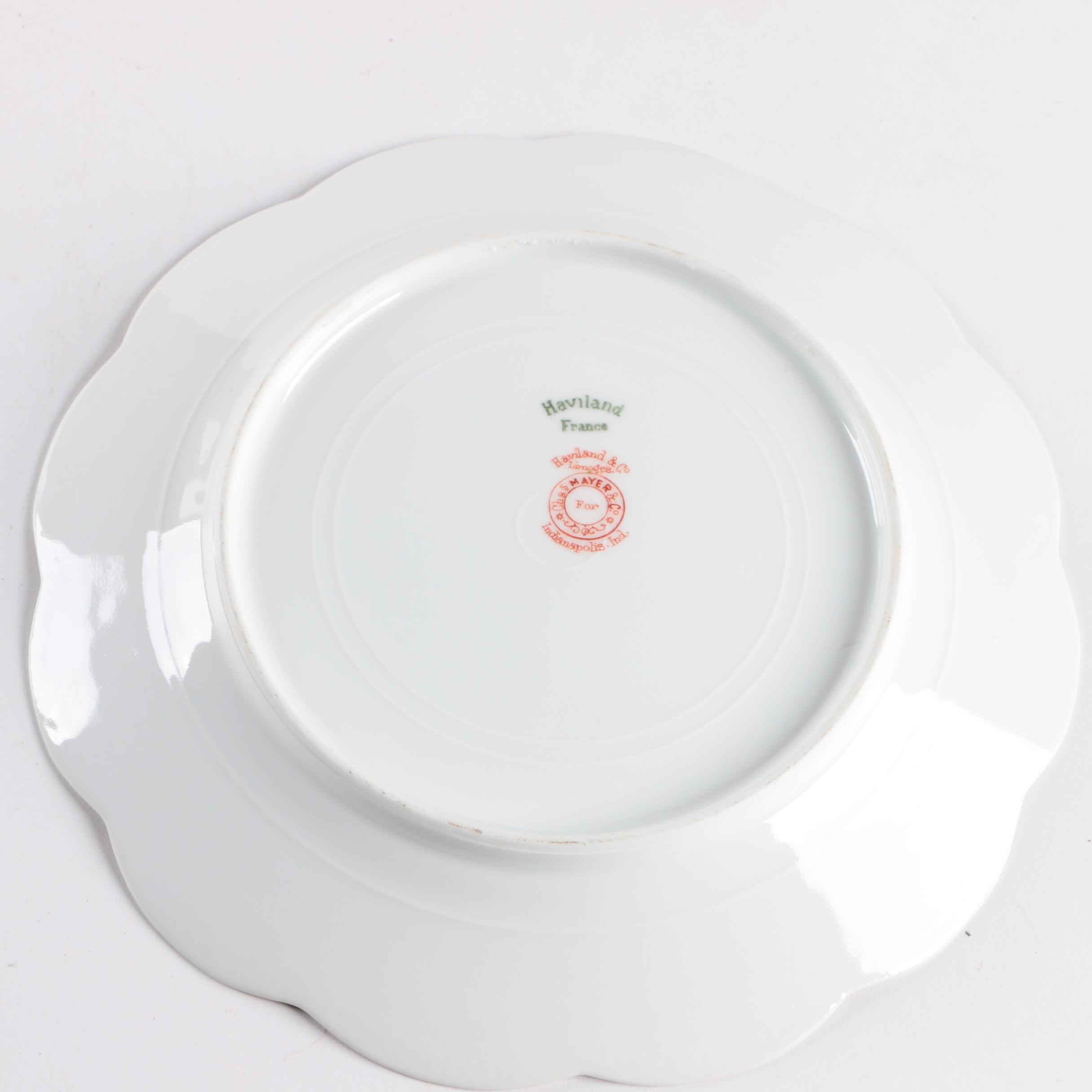 Assorted Porcelain Plates Including Haviland