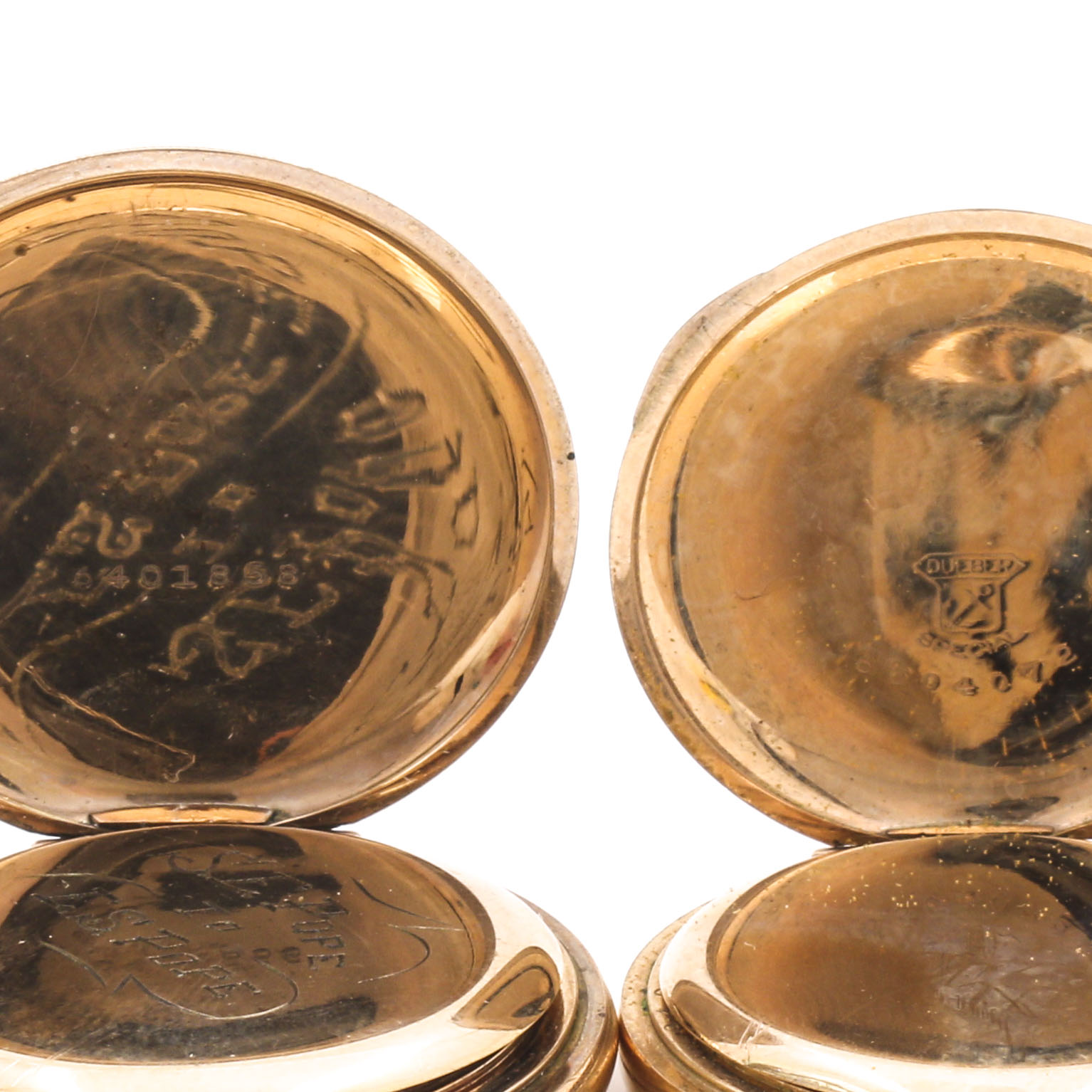 Antique Waltham and Hampden Gold Filled Pocket Watches