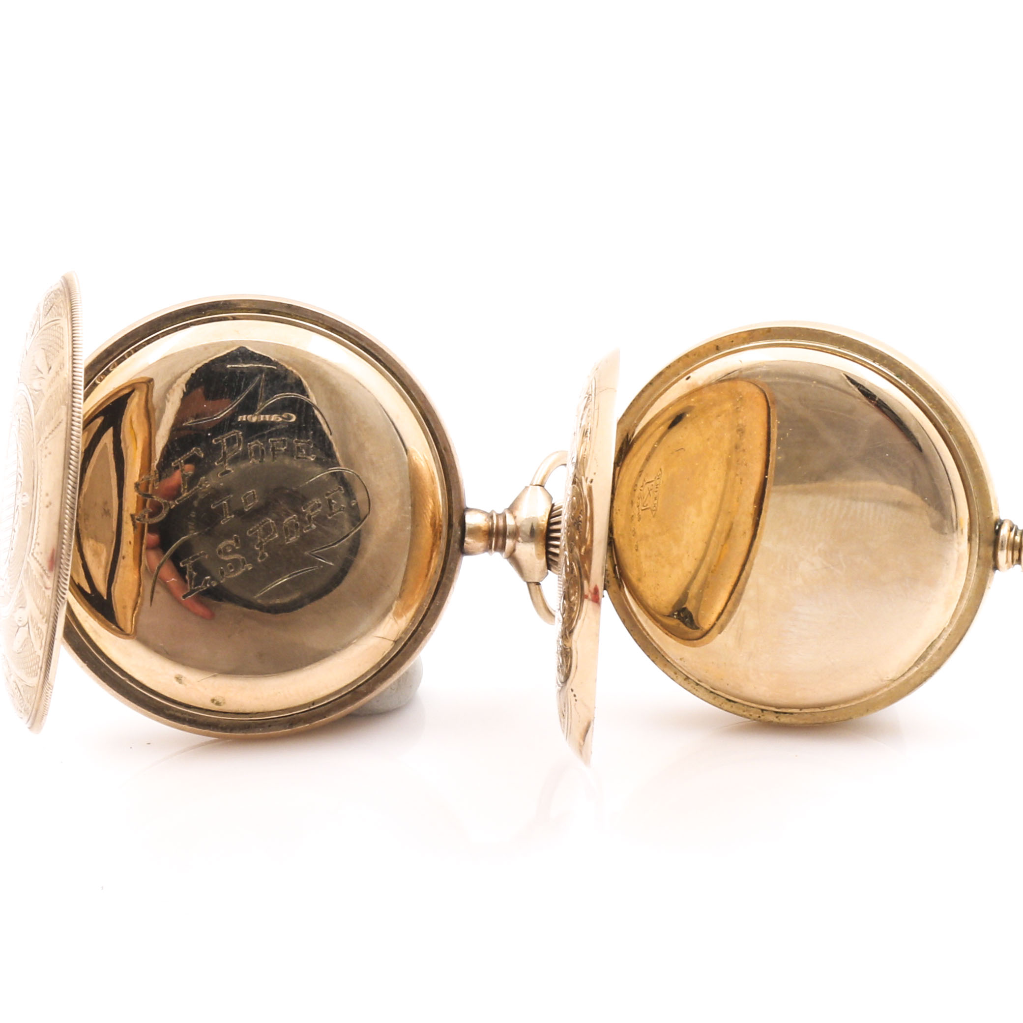 Antique Waltham and Hampden Gold Filled Pocket Watches