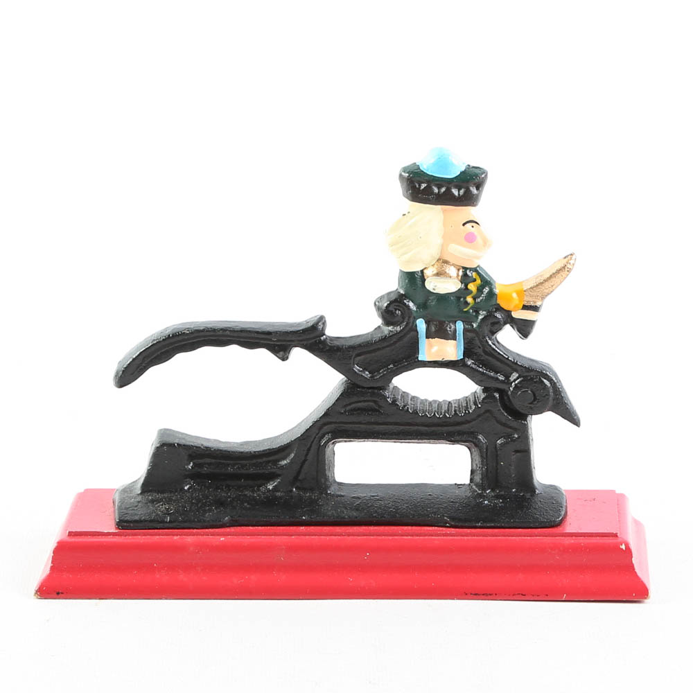 Vintage Cast Iron Soldier Nutcracker