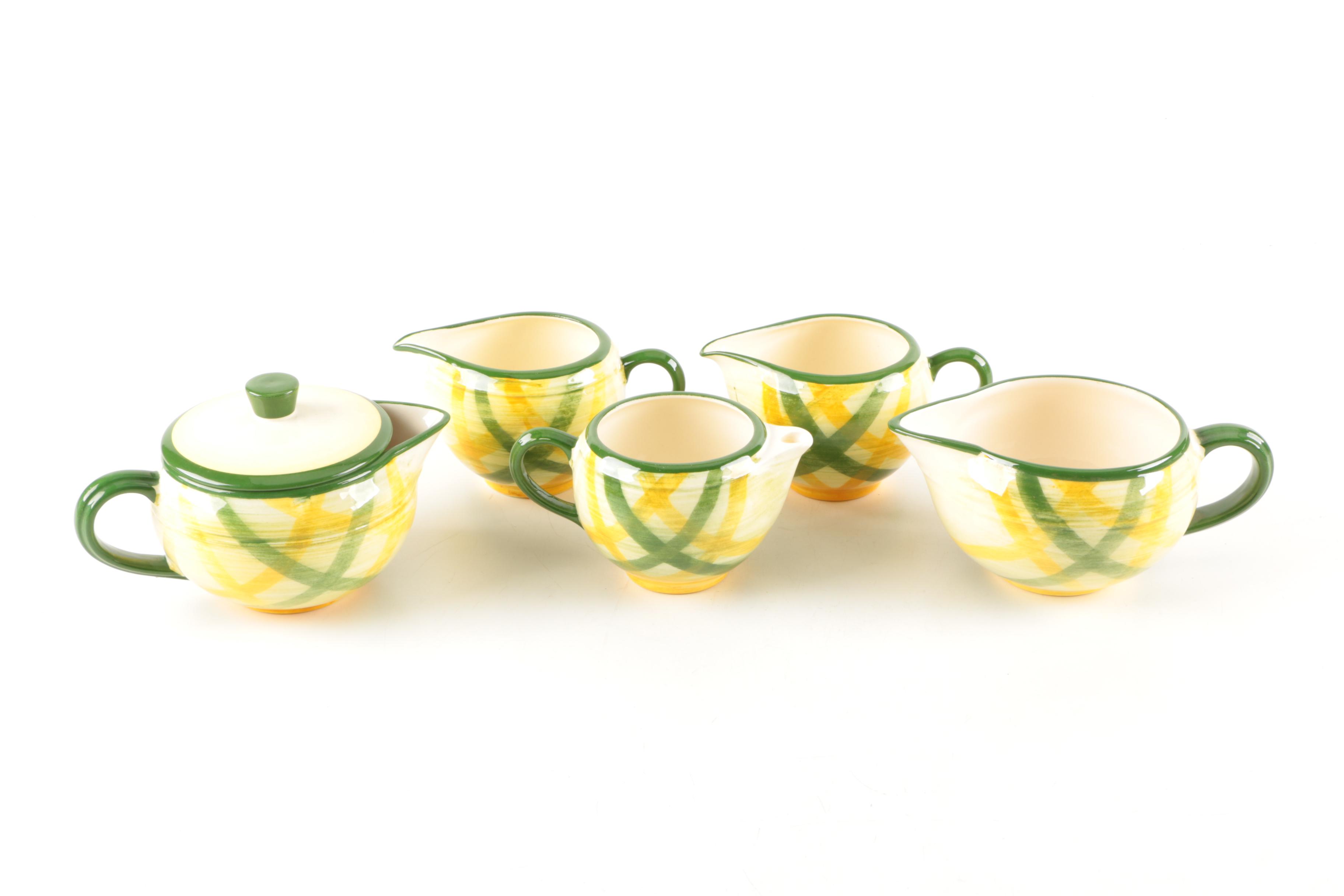 Vernonware "Gingham" Tableware