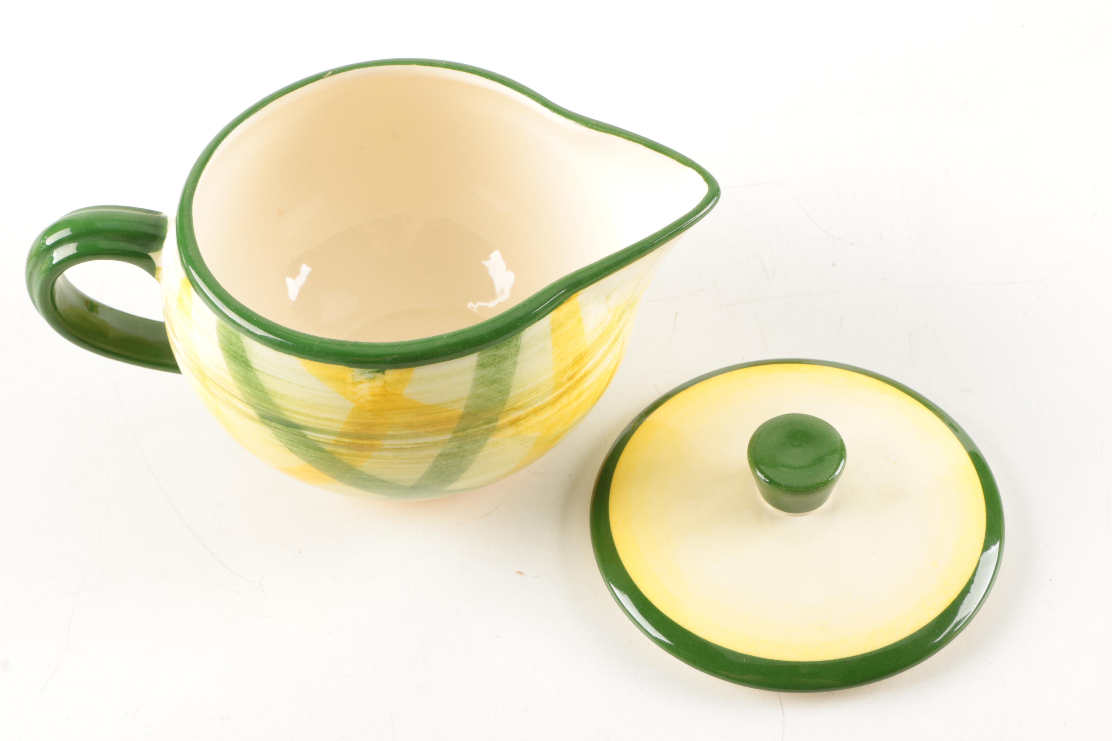 Vernonware "Gingham" Tableware