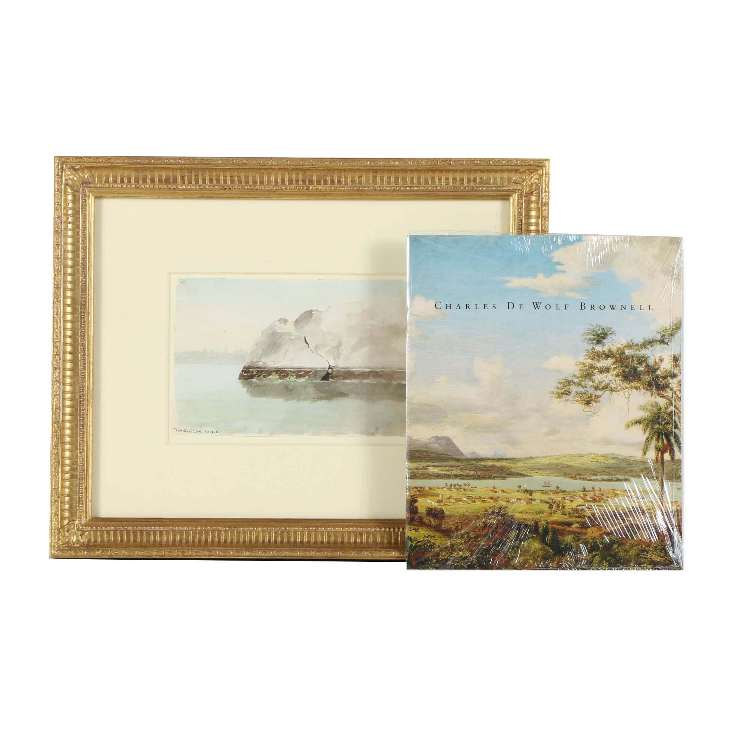 Charles D. Brownell Watercolor Painting on Paper "Brenton's Cove"