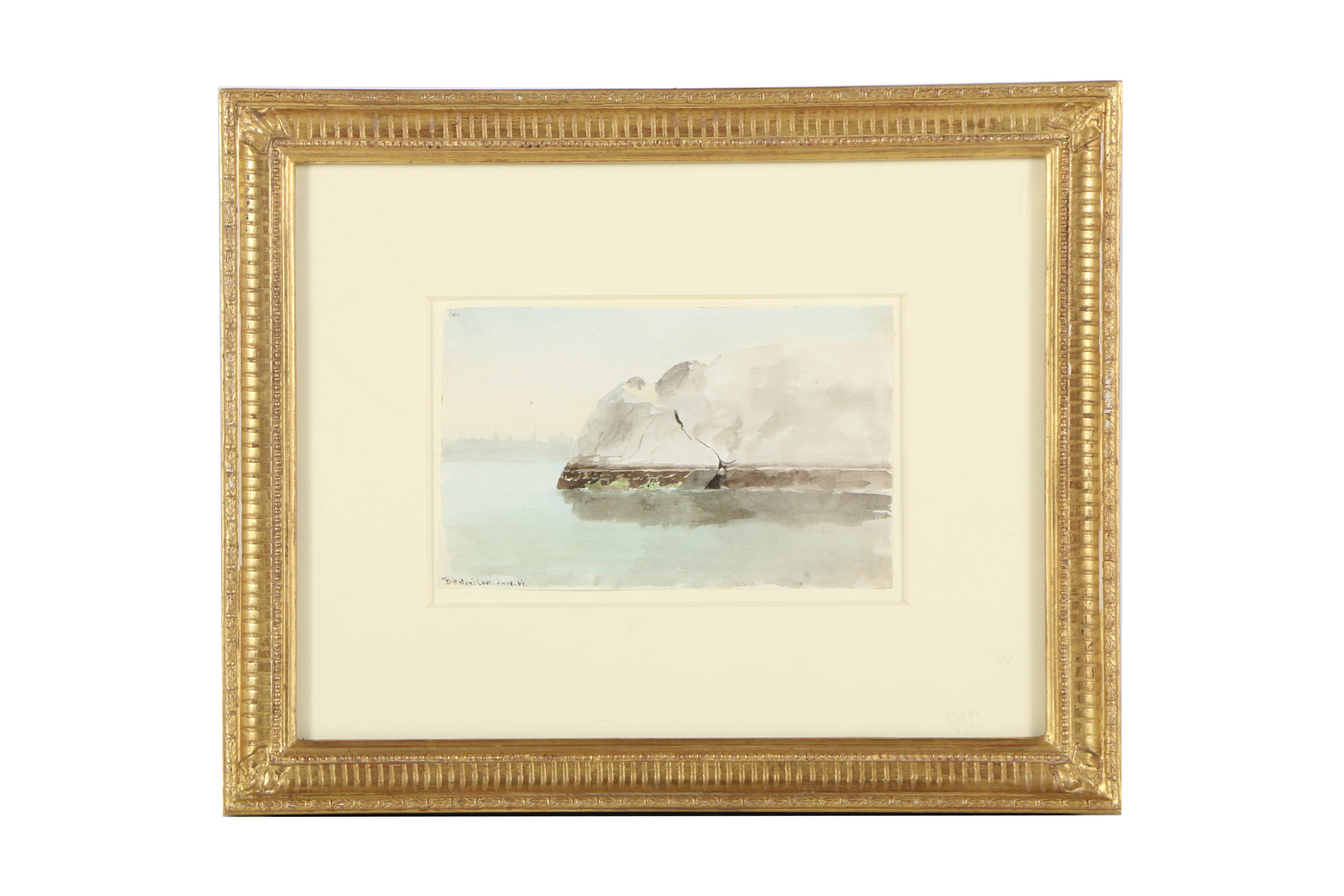 Charles D. Brownell Watercolor Painting on Paper "Brenton's Cove"
