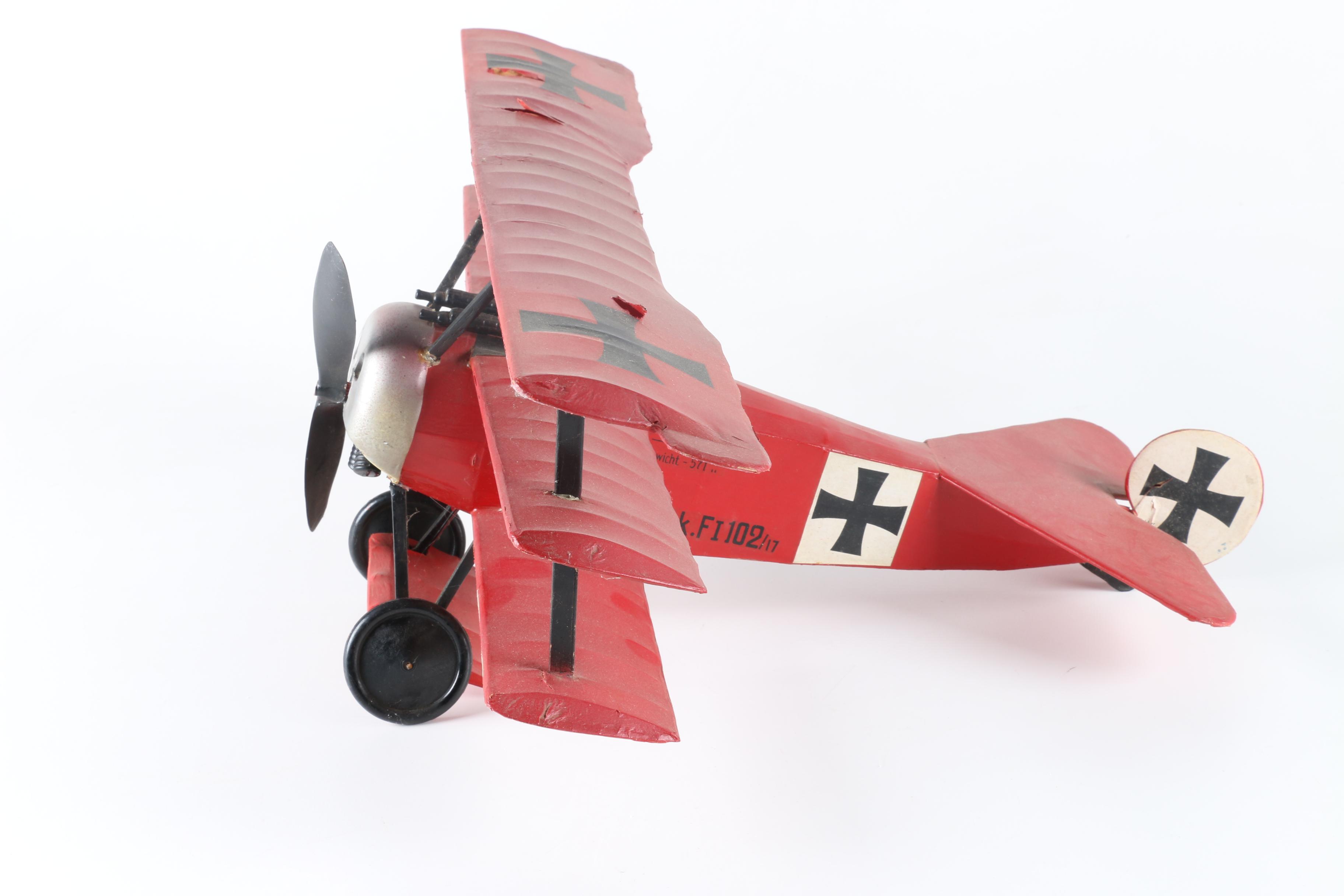 Three "Red Baron" Bi-Planes