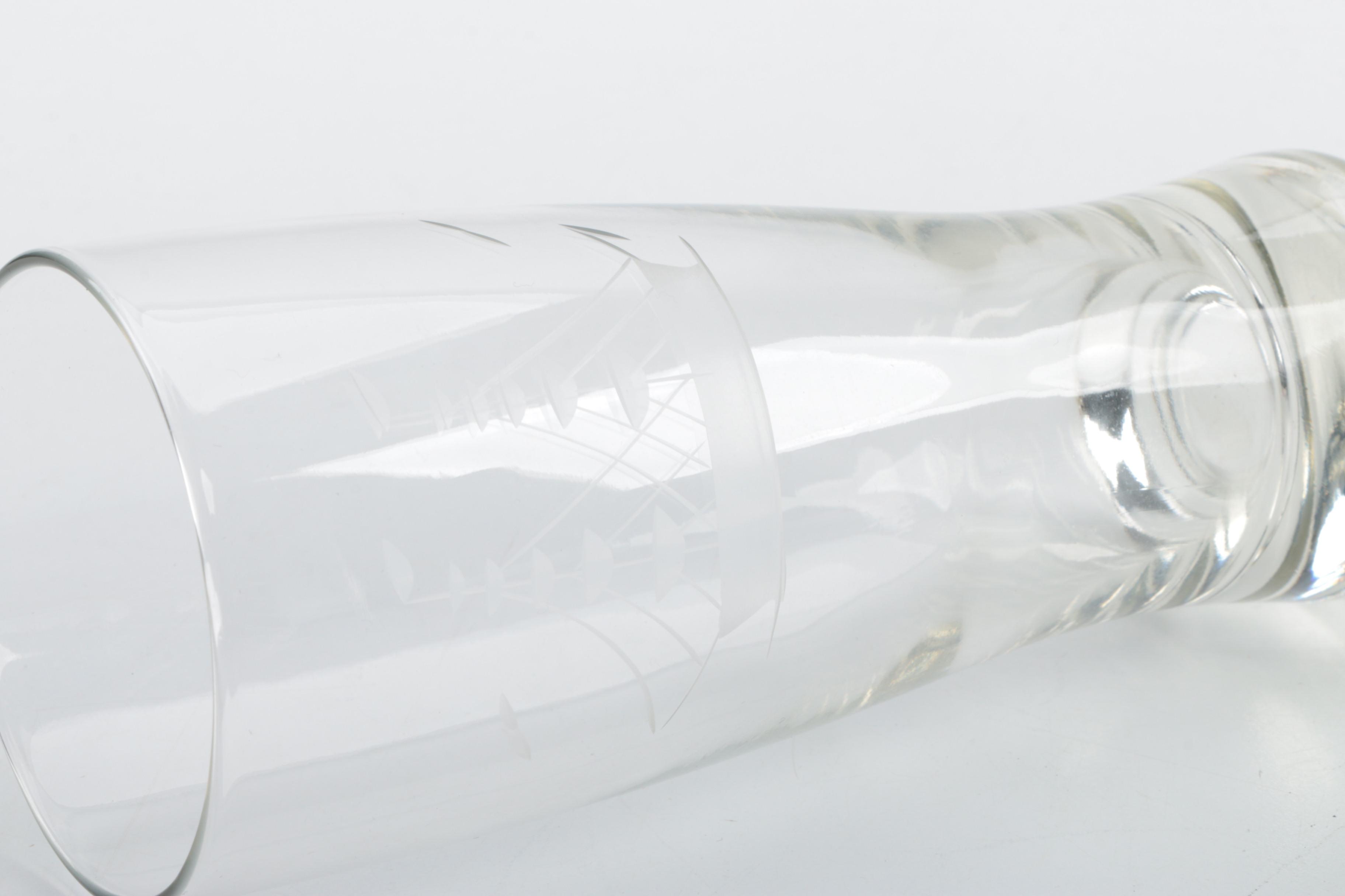 Etched Pilsner Glasses