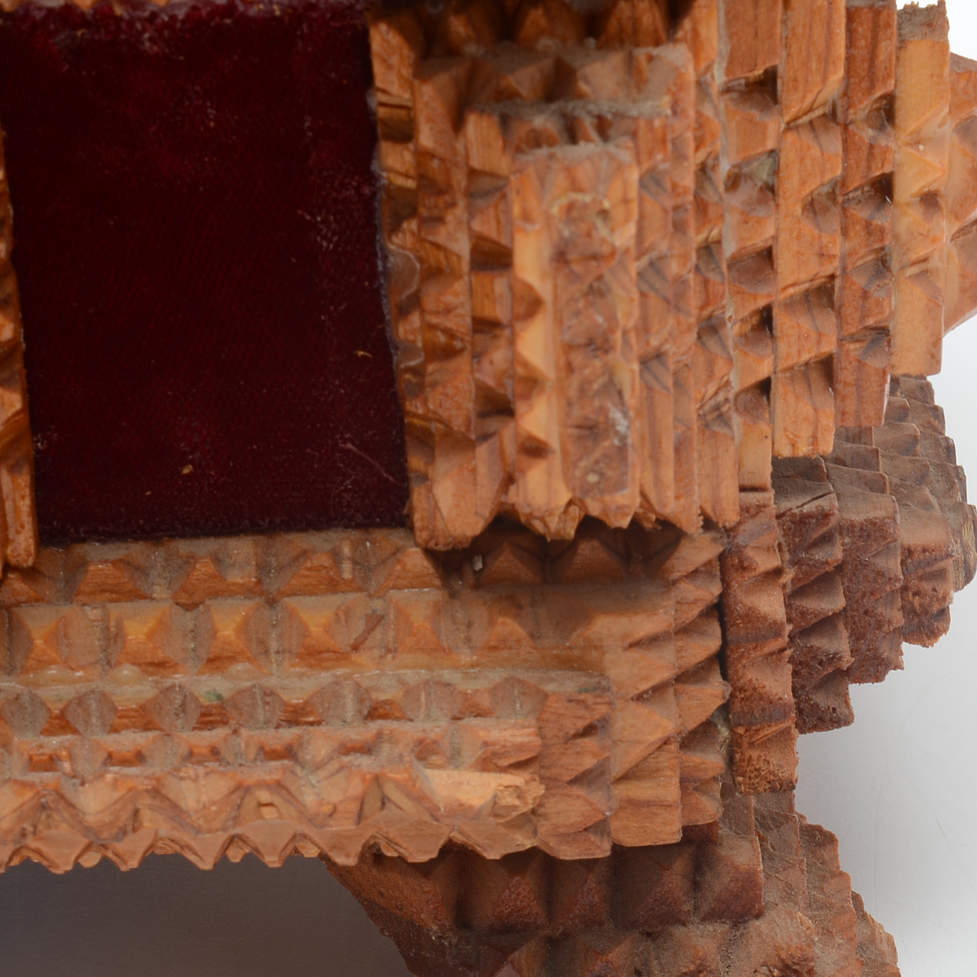 Vintage Handmade Tramp Art Box