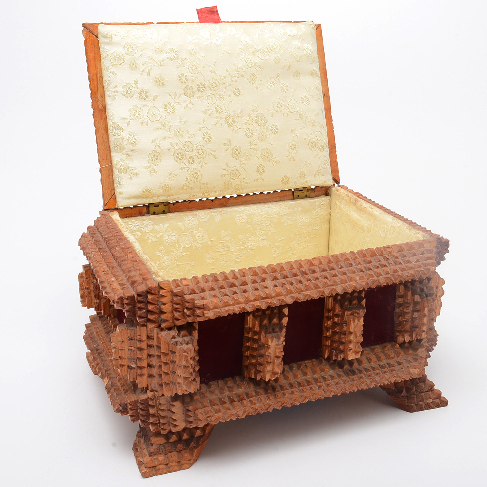 Vintage Handmade Tramp Art Box