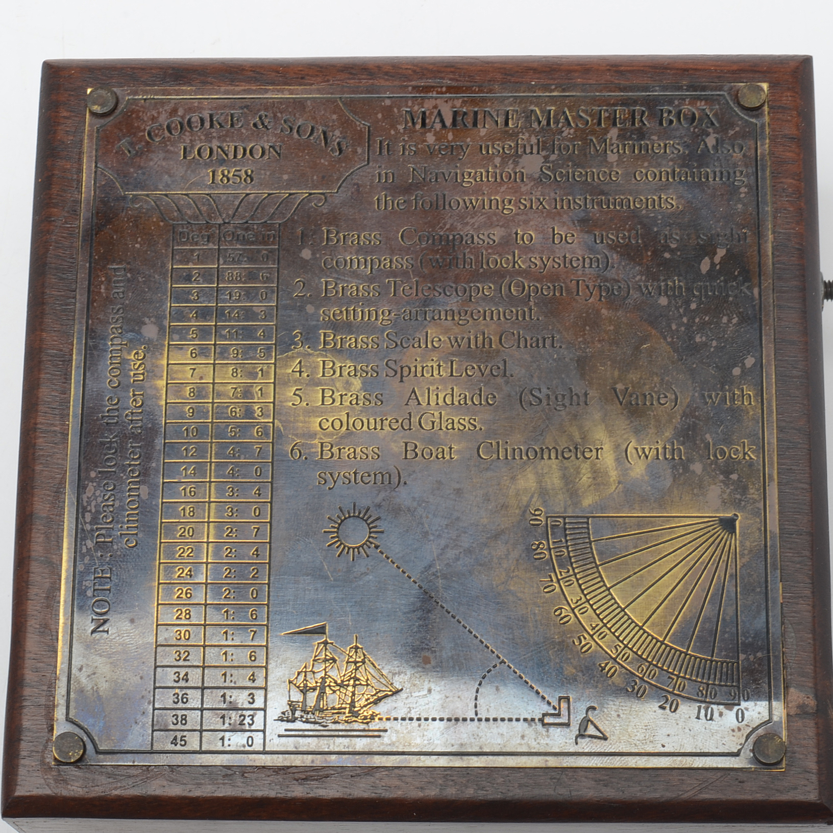 Vintage “Marine Master Box” Navigational Kit