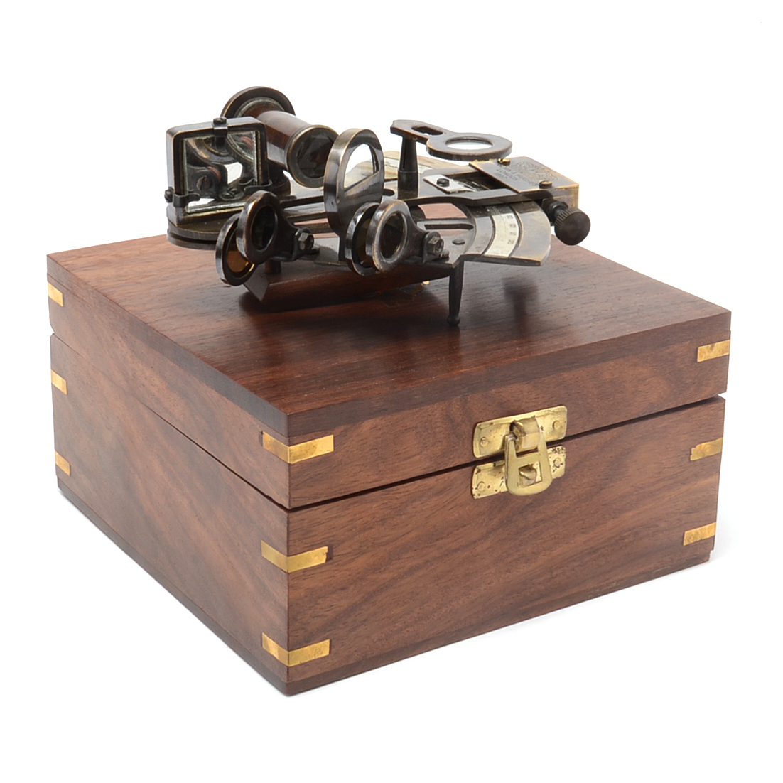 Antique Kelvin & Hughes Sextant in Walnut Box