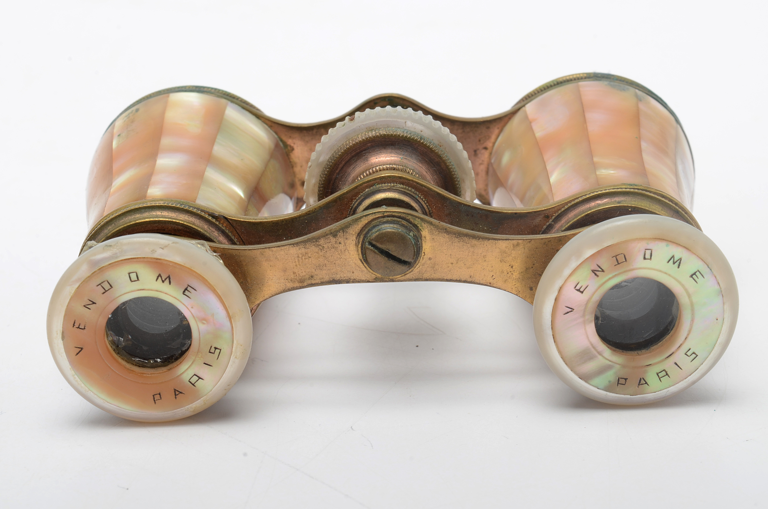 Antique Vendome Paris Opera Glasses with Leather Case