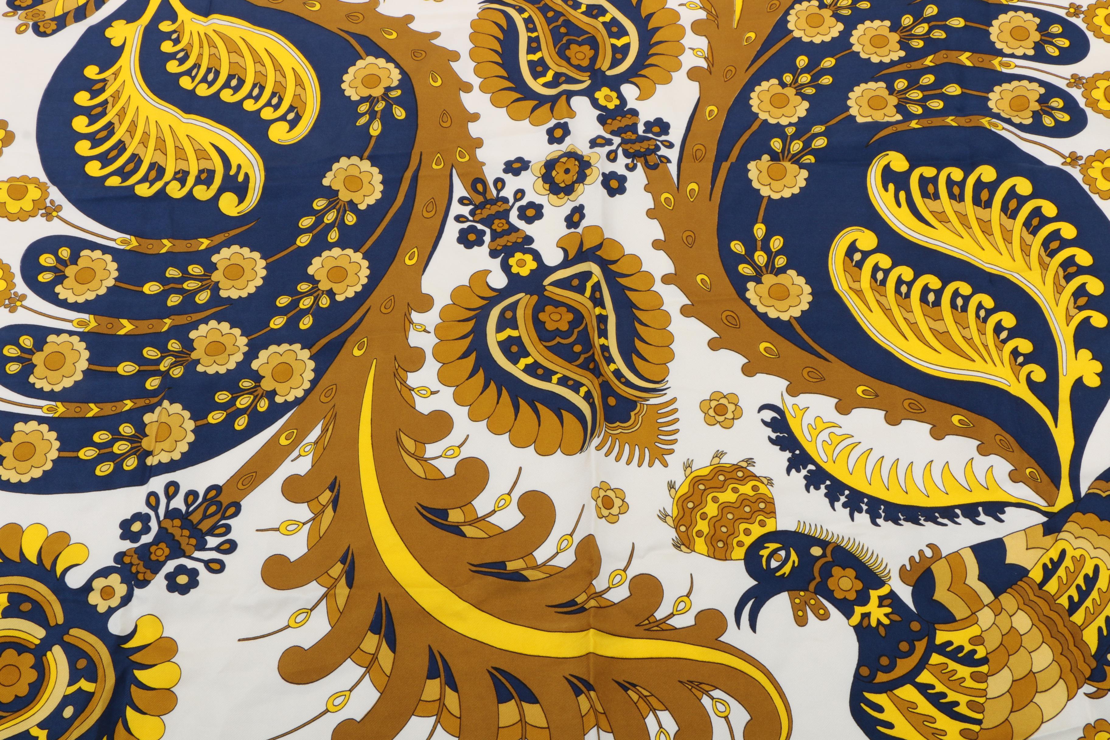 Hermès "Skyros" Silk Scarf