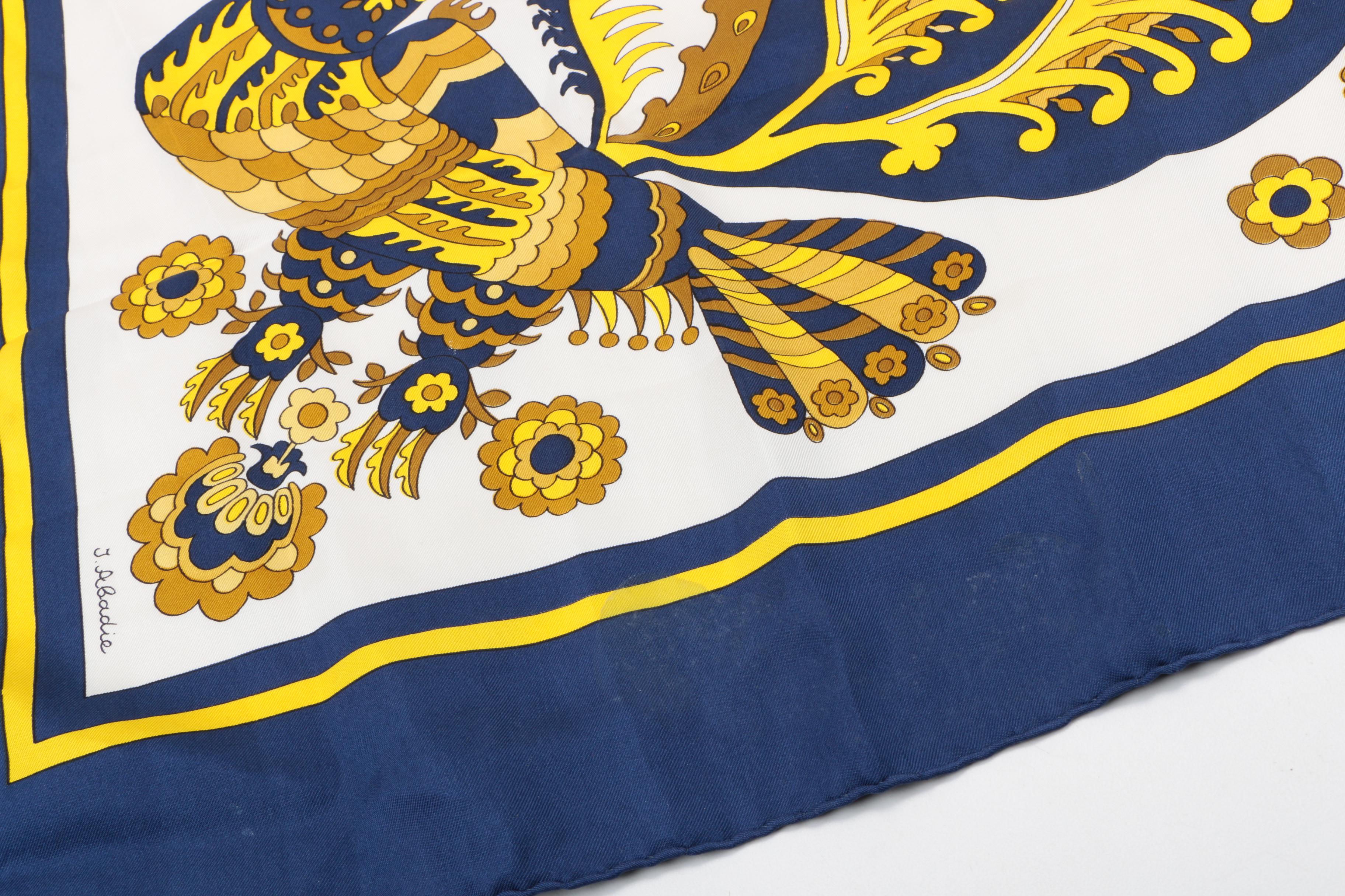 Hermès "Skyros" Silk Scarf