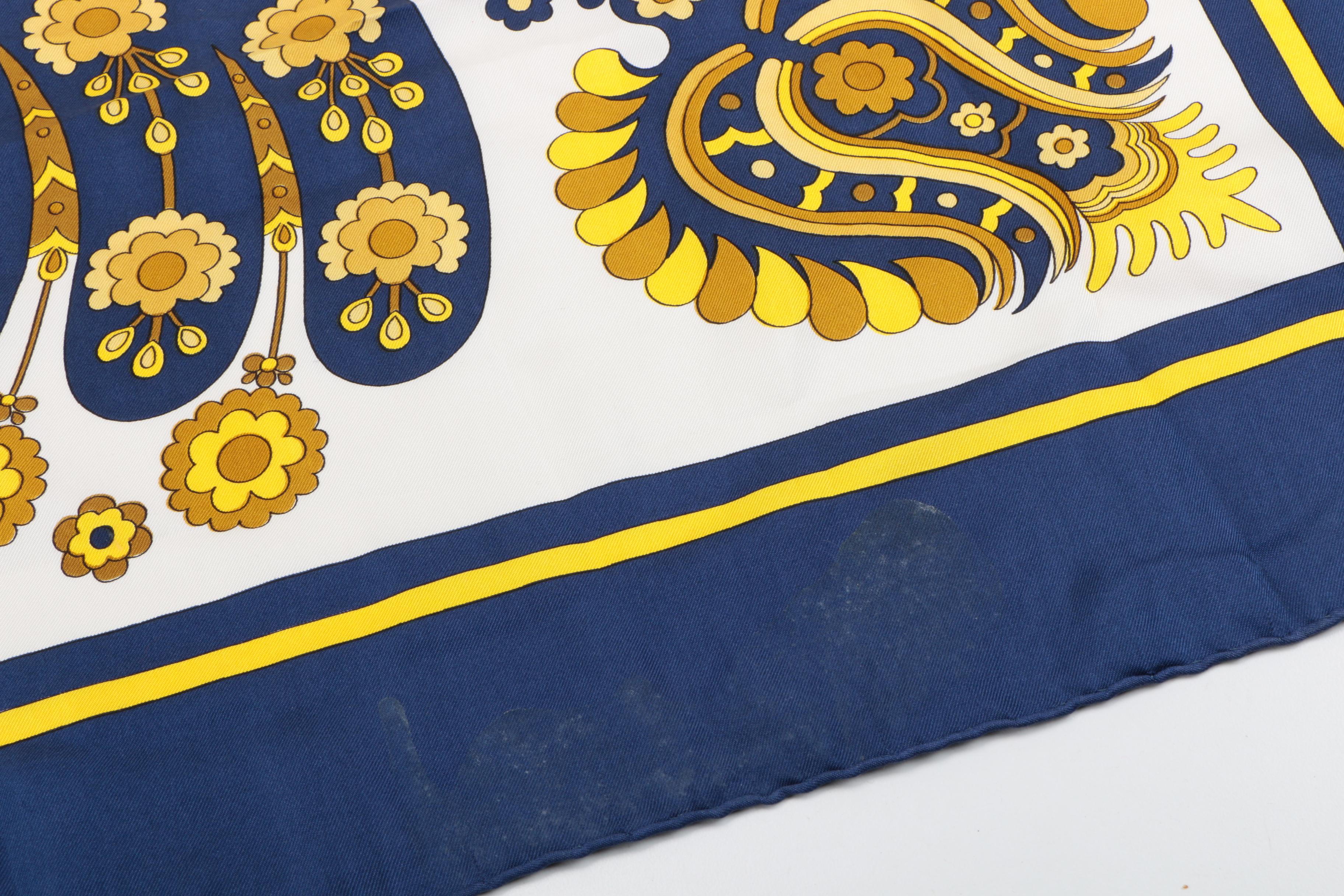 Hermès "Skyros" Silk Scarf