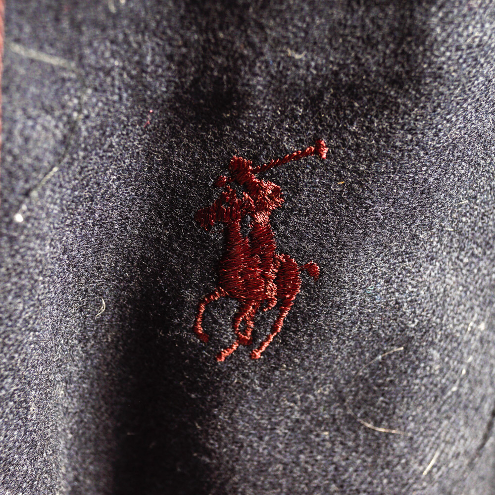 Polo by Ralph Lauren Men's Navy Wool Robe