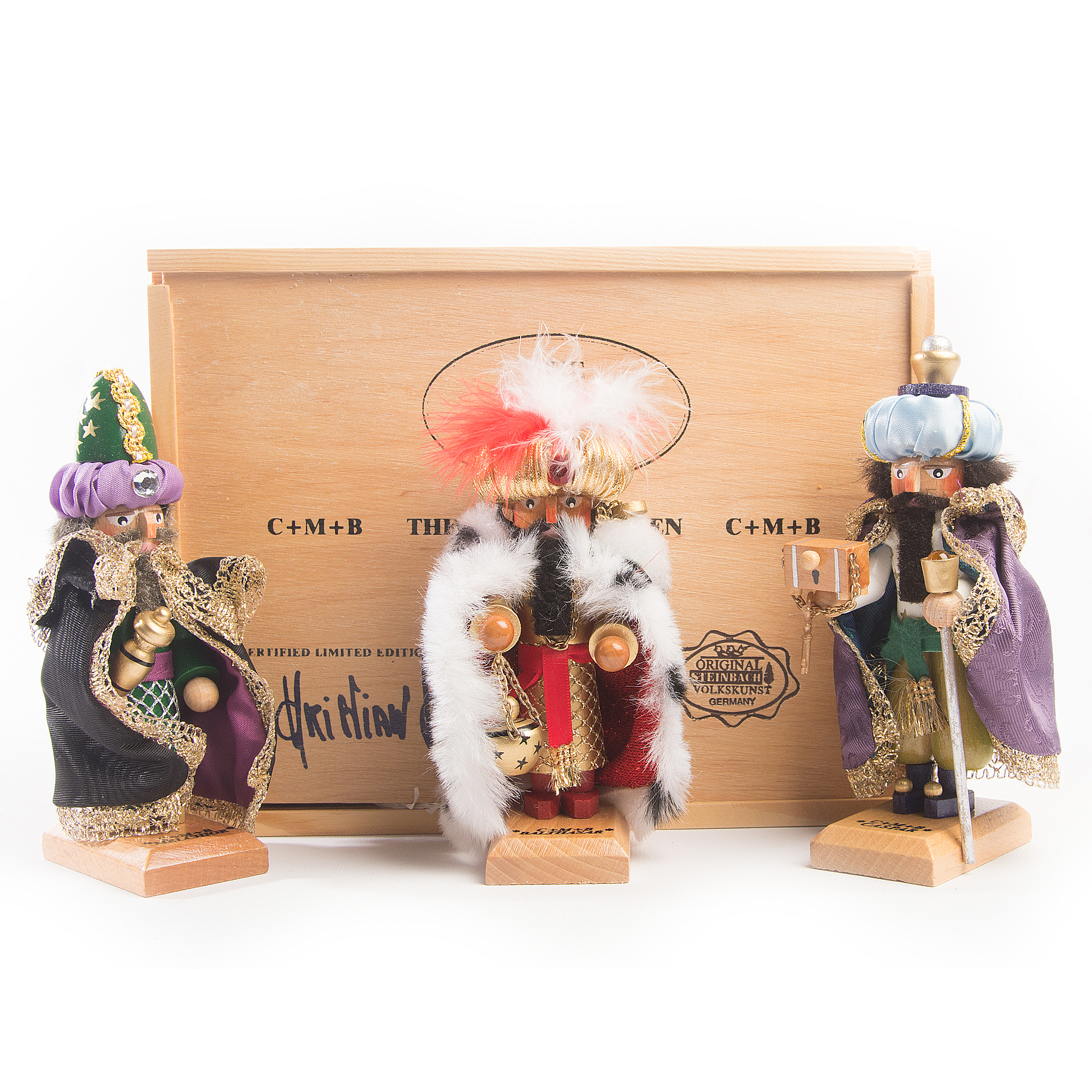 Christian Steinbach Signed Nutcrackers "The Three Wisemen"