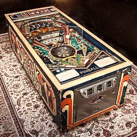 1982 Bally 'Speakeasy" Pinball Repurposed as Table