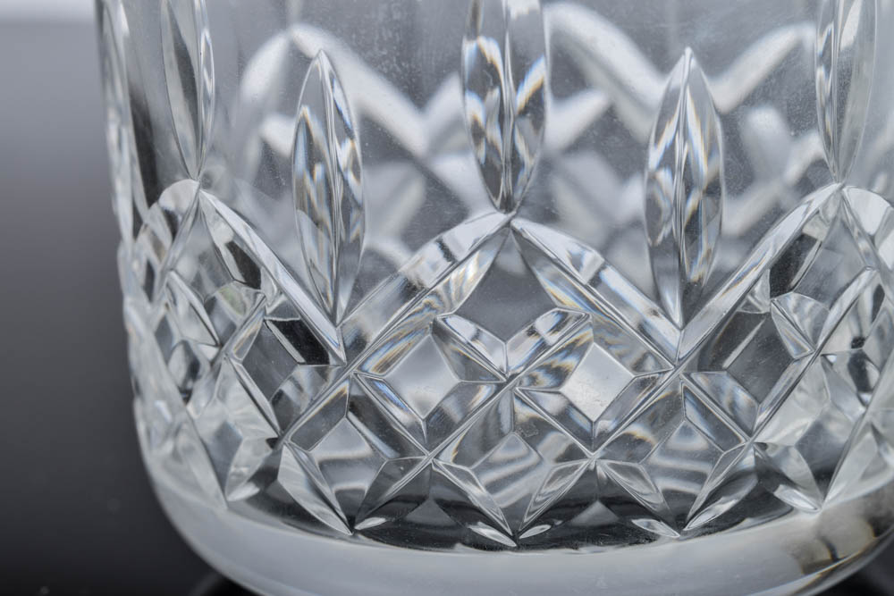 Waterford Crystal "Lismore" Old Fashioned and Double Old Fashioned Glasses