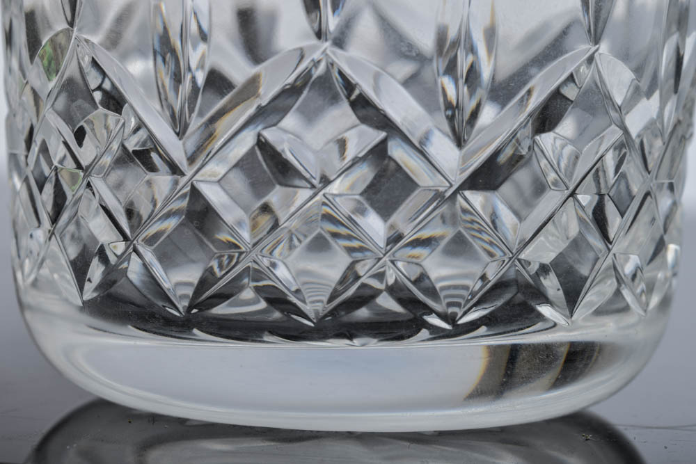 Waterford Crystal "Lismore" Old Fashioned and Double Old Fashioned Glasses