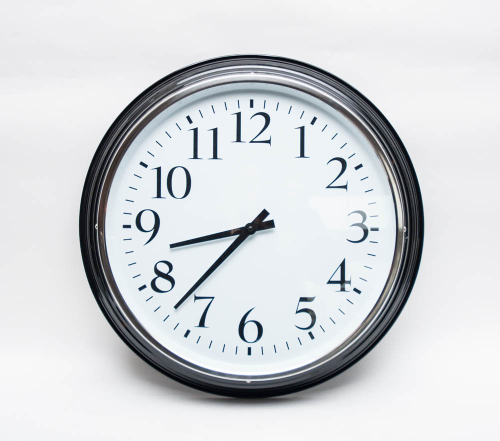 United Kingdom Train Station Sign & Large Classic Wall Clock