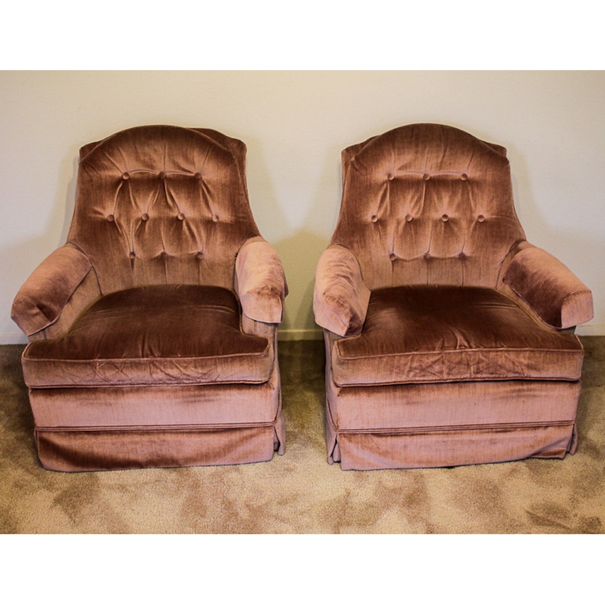 Pair of Upholstered Armchairs by Broyhill