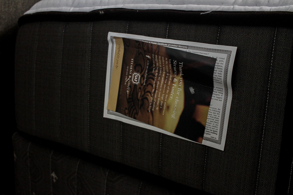 Stearns & Foster Lux Estate "Emily-Rose" Queen Size Mattress and Bed Foundation