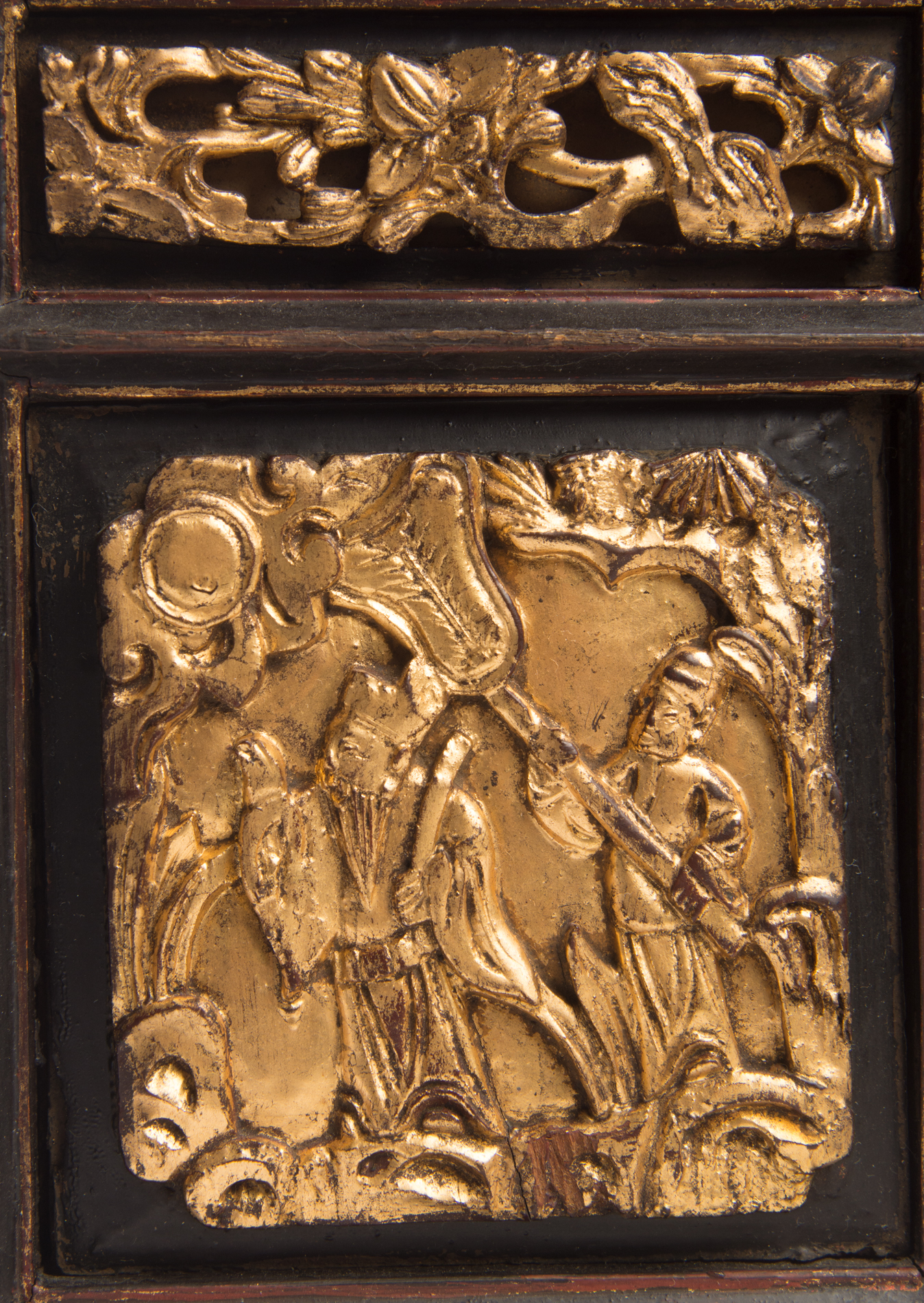 Carved Chinese Family Shrine Box