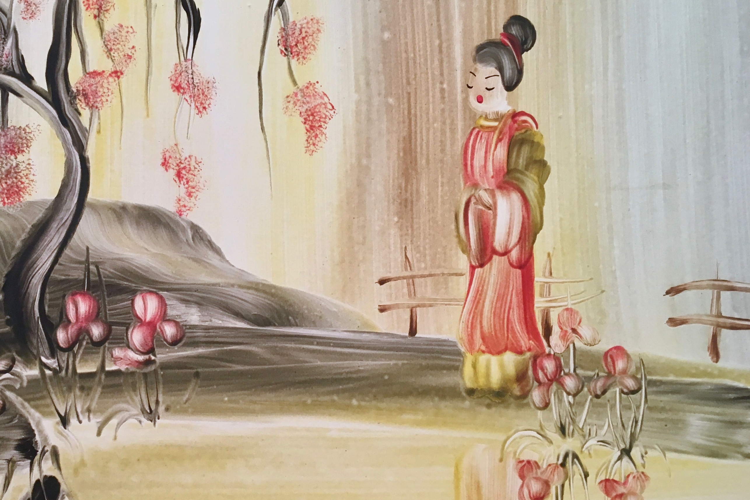 Japanese Garden by Genevieve Matucha, 1940's