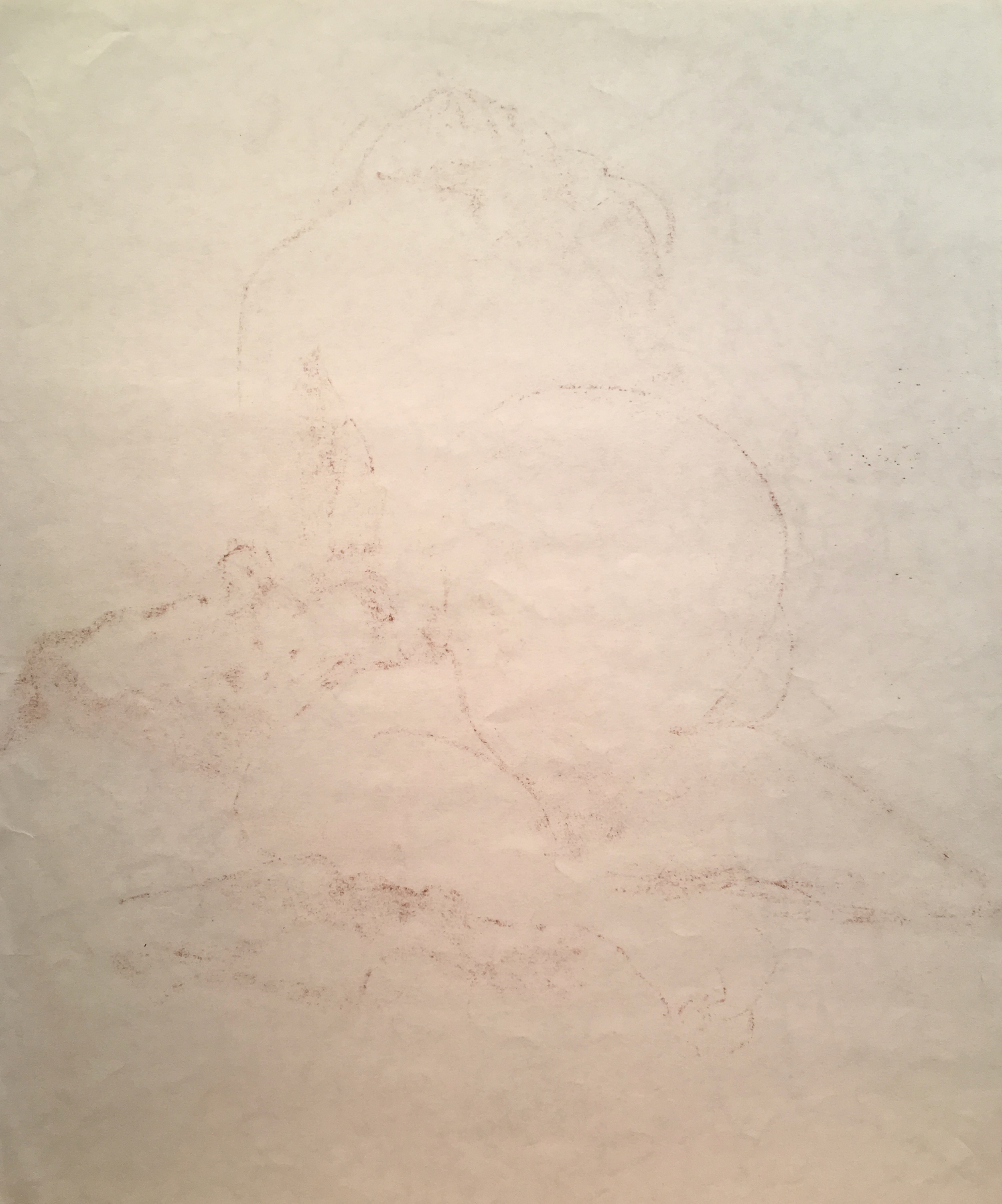 Seated Nude by Michael Decker, 1970's