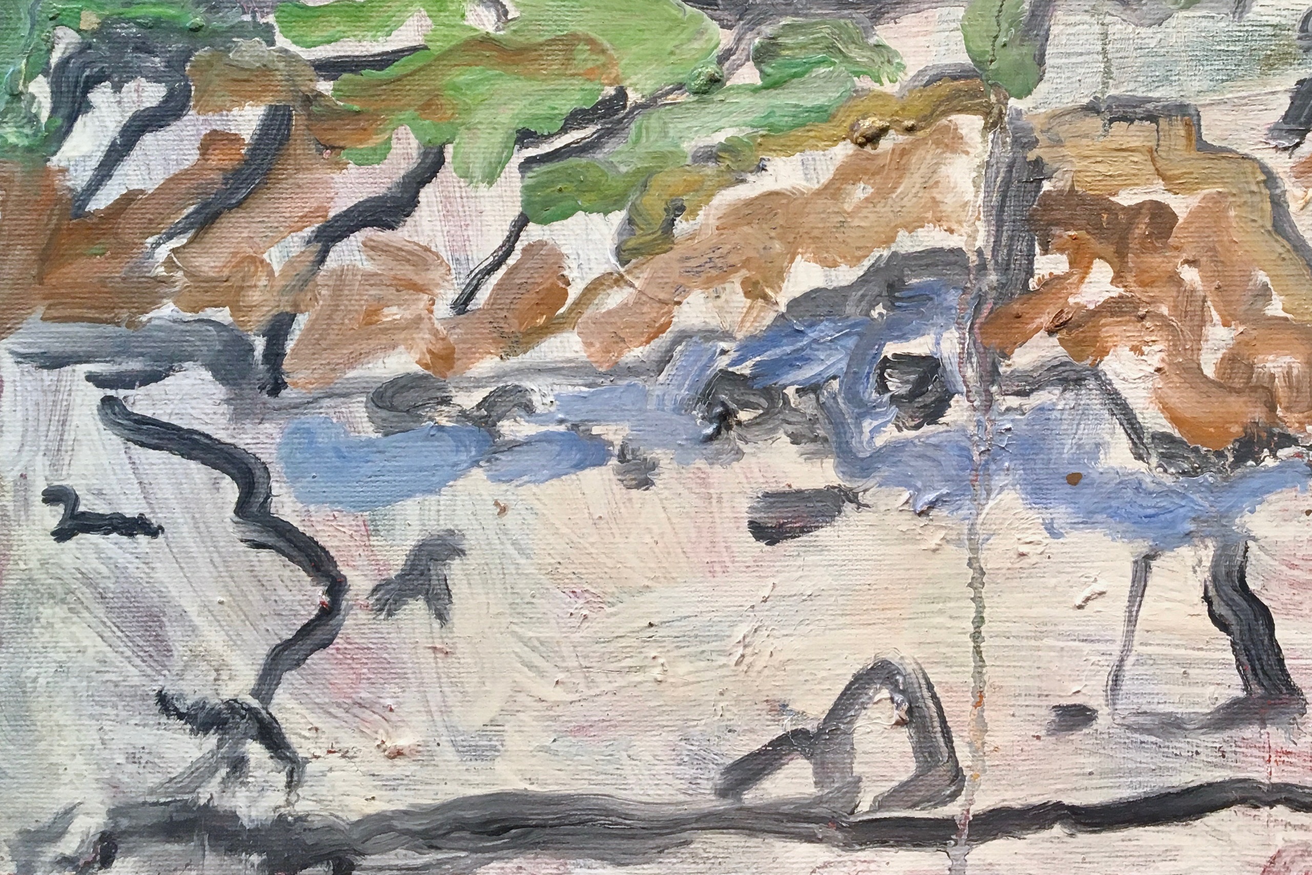 Carmel Beach Scene by Victor di Gesu, 1950's