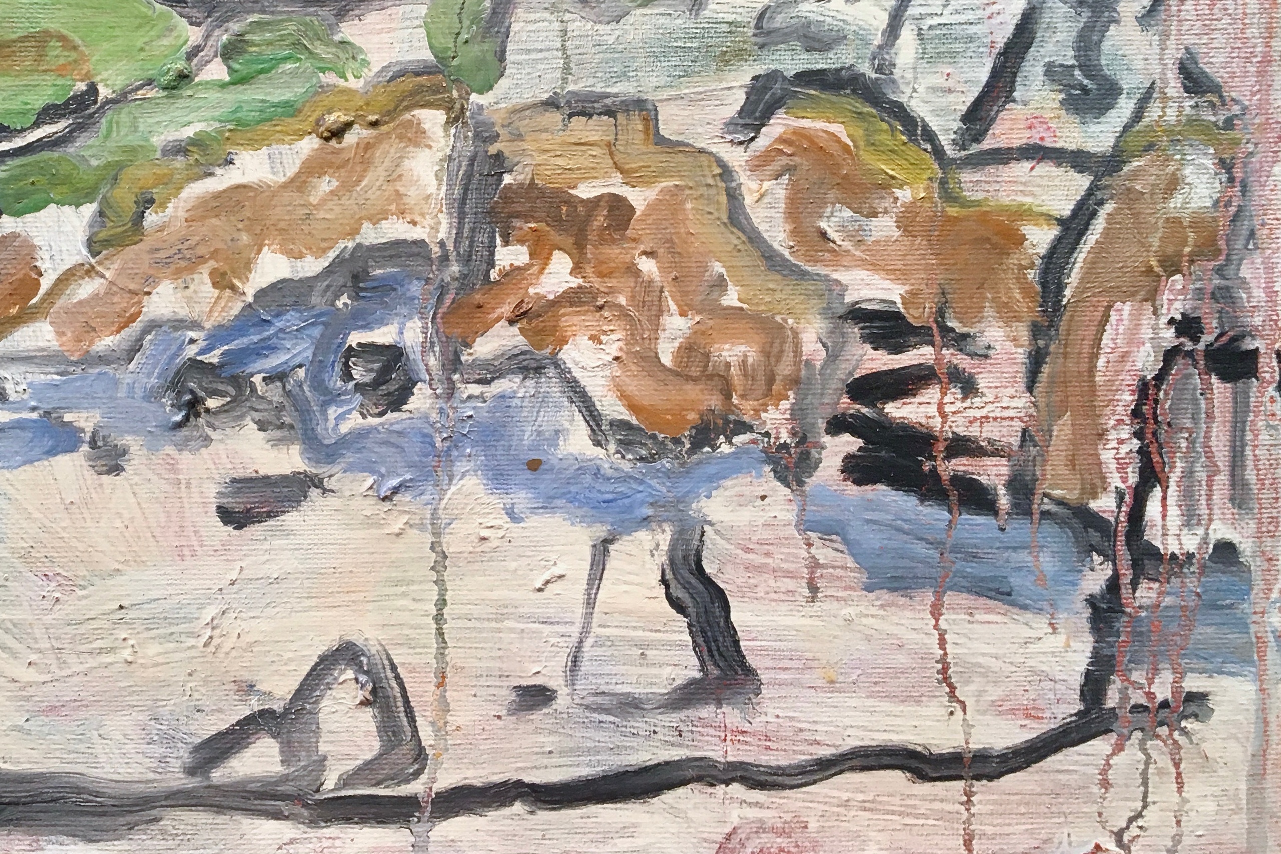 Carmel Beach Scene by Victor di Gesu, 1950's