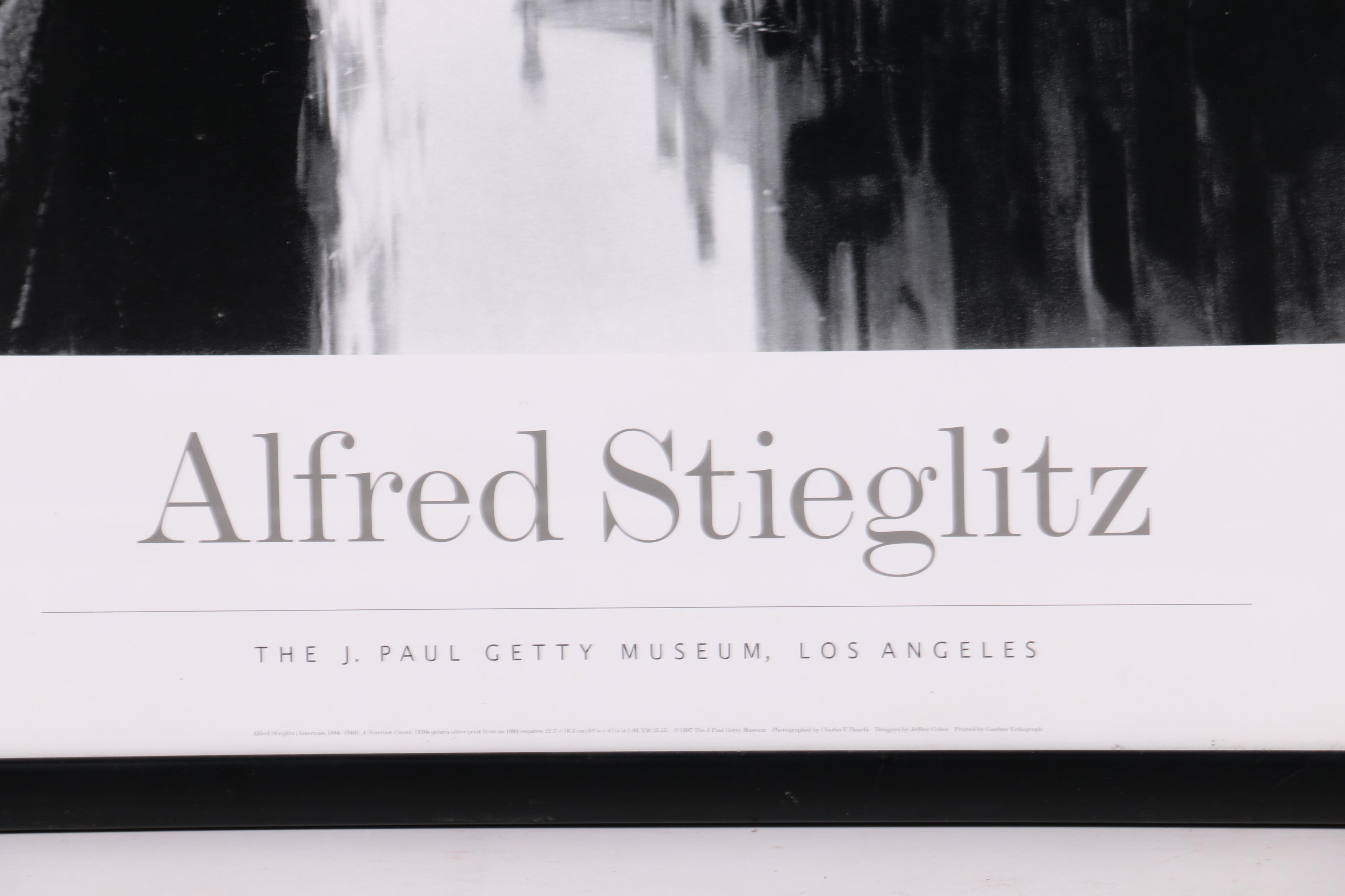 J. Paul Getty Museum Poster Featuring Alfred Stieglitz's
