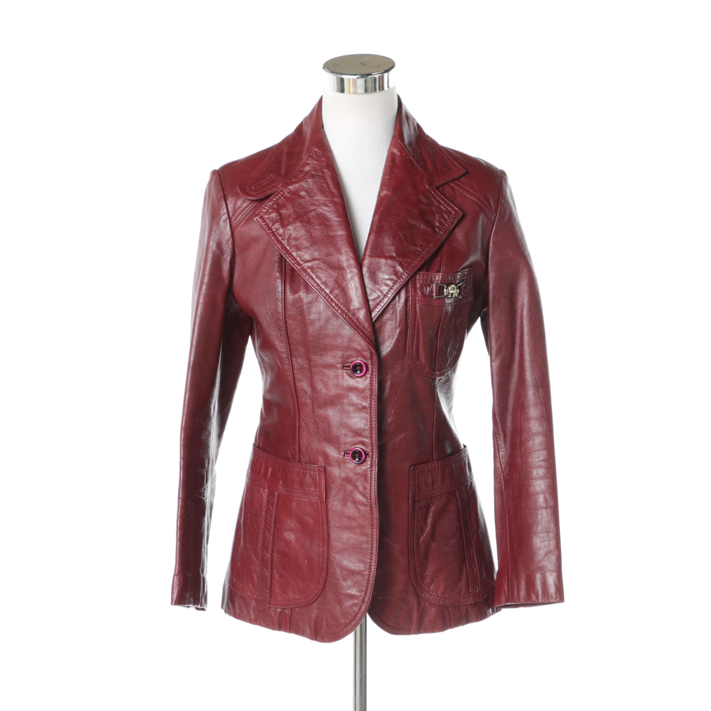 Women's Vintage Etienne Aigner Leather Jacket
