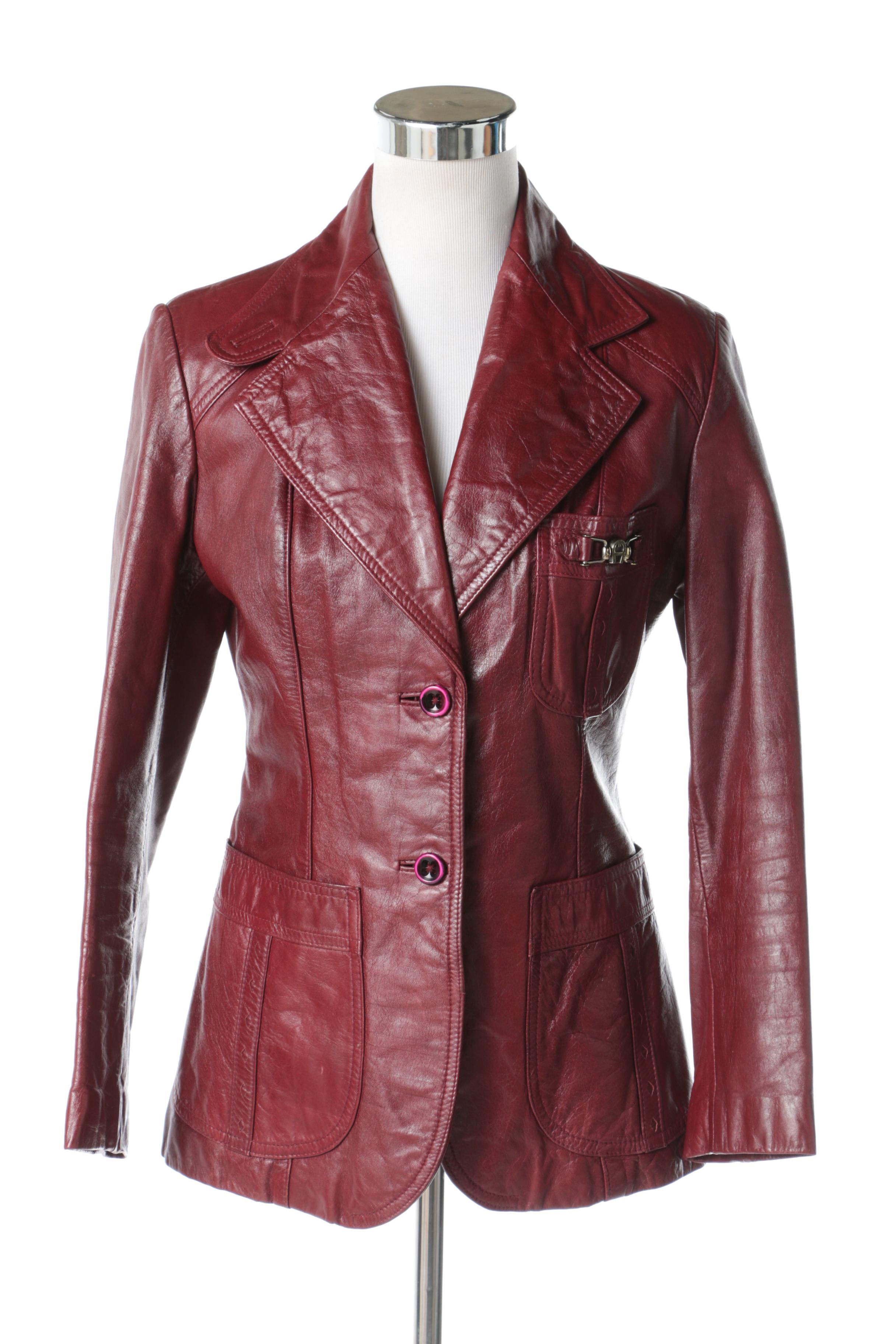 Women's Vintage Etienne Aigner Leather Jacket