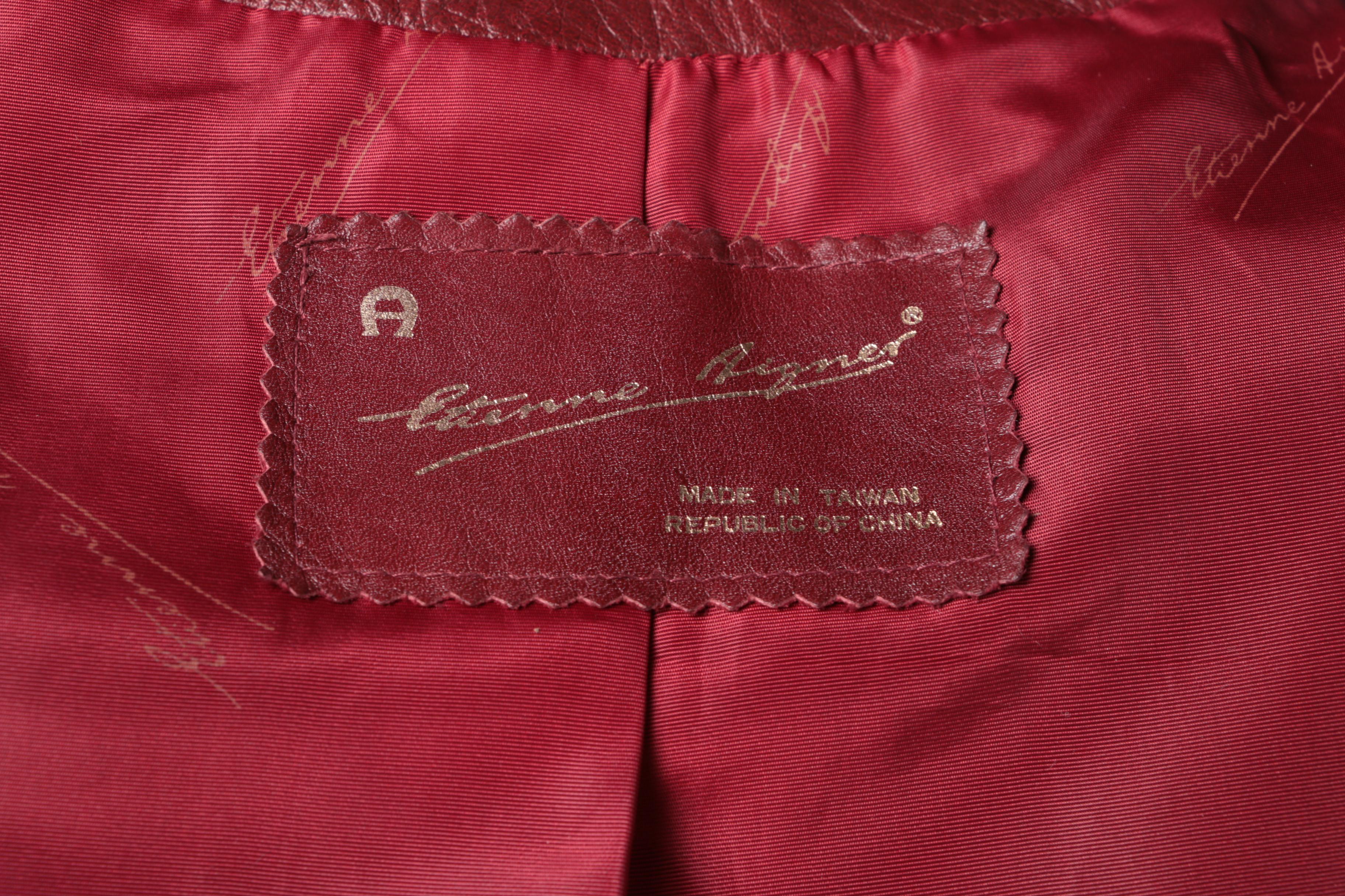 Women's Vintage Etienne Aigner Leather Jacket